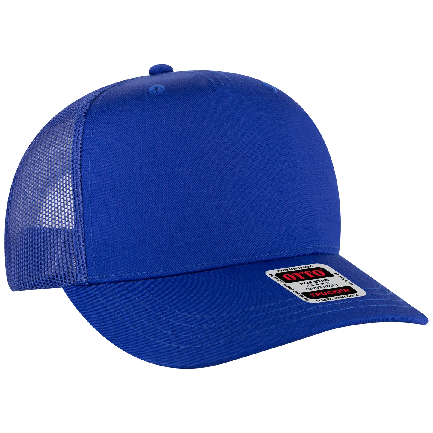 OTTO CAP 5 Panel Mid Profile Mesh Back Trucker Hat
