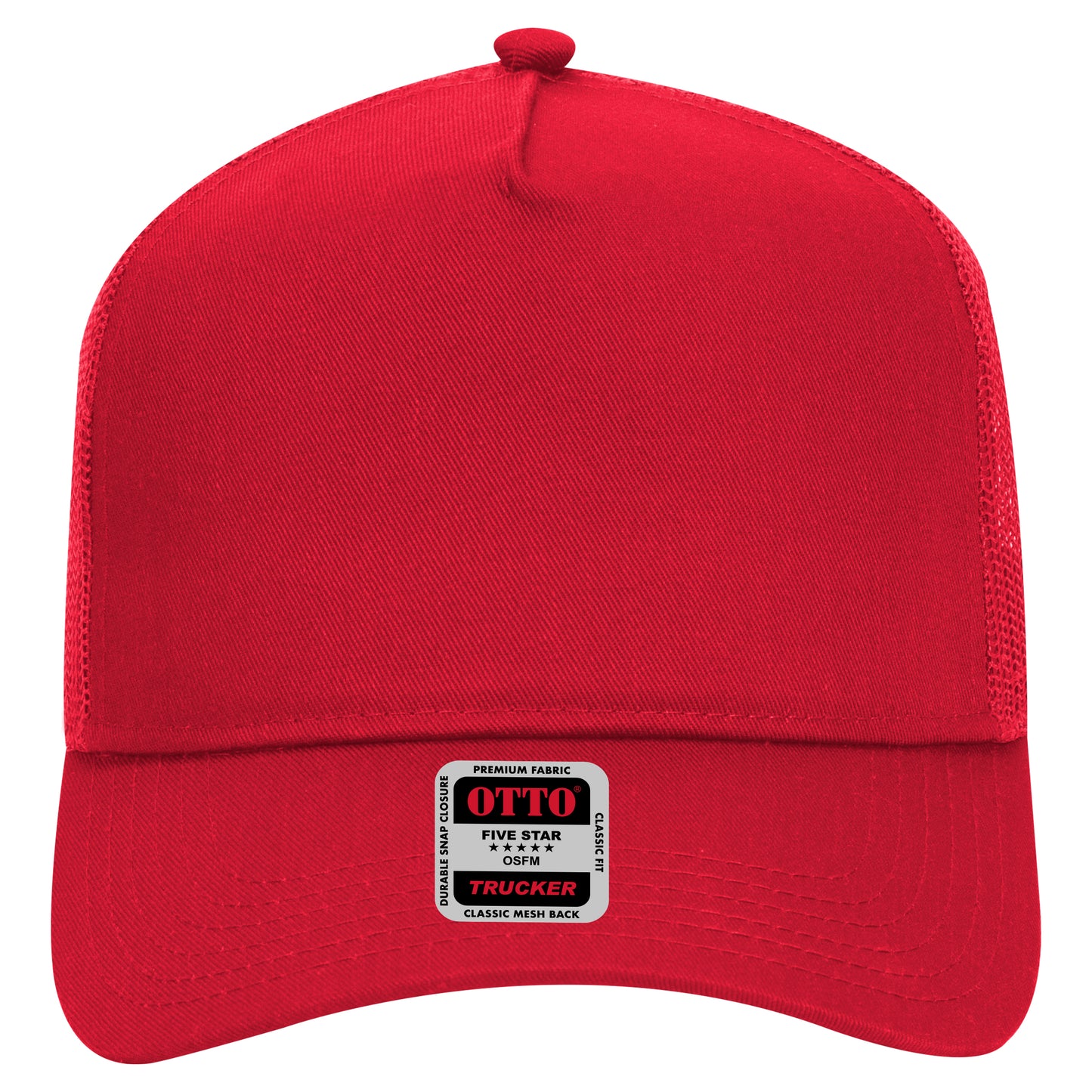 OTTO CAP 5 Panel Mid Profile Mesh Back Trucker Hat