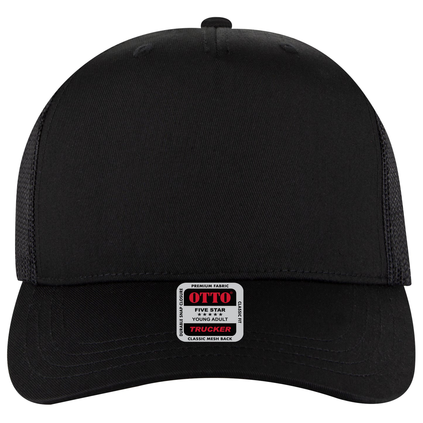 OTTO CAP 5 Panel Mid Profile Mesh Back Trucker Hat