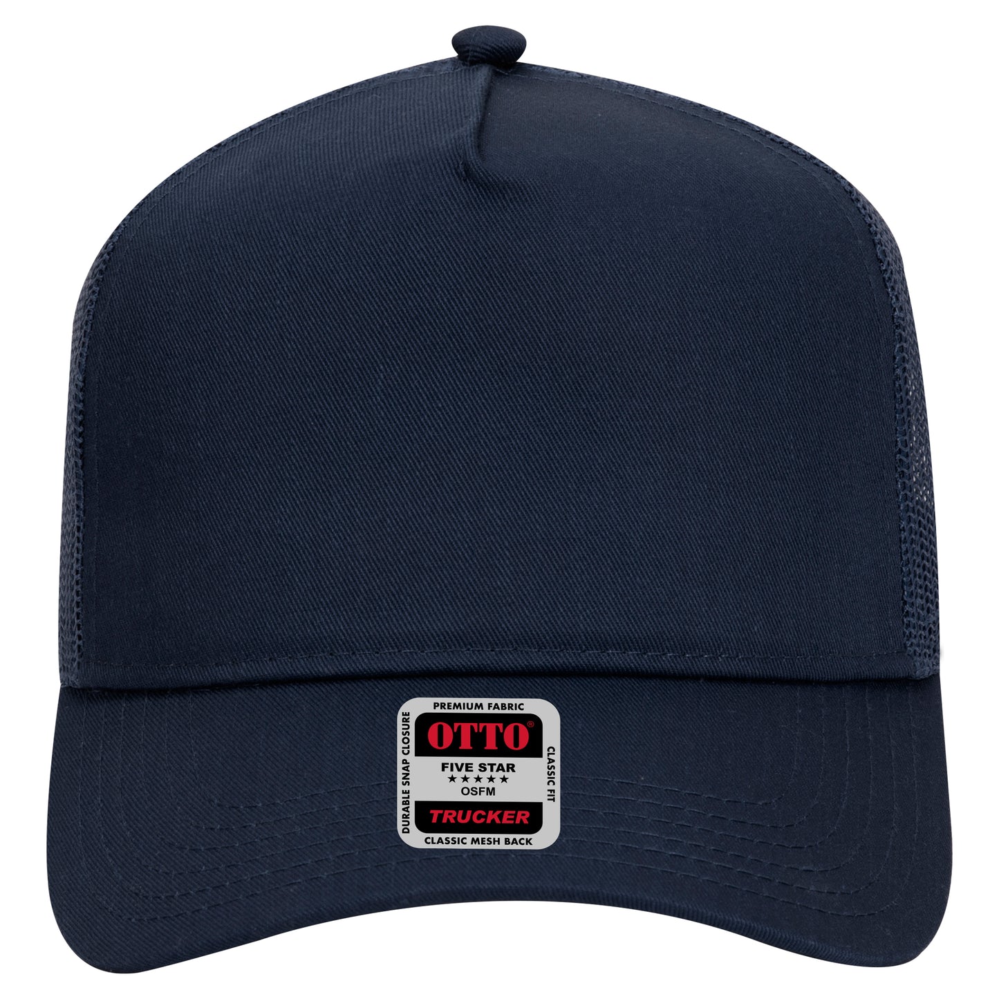 OTTO CAP 5 Panel Mid Profile Mesh Back Trucker Hat