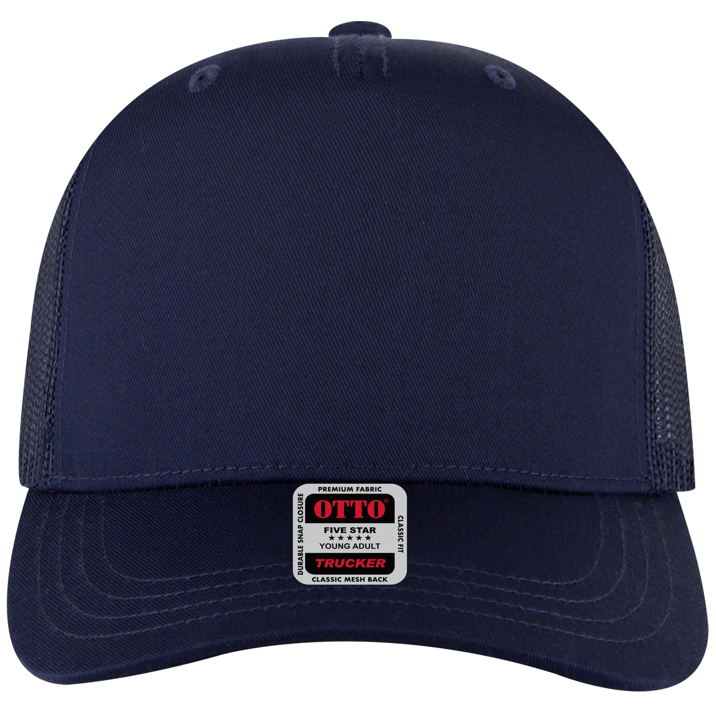 OTTO CAP 5 Panel Mid Profile Mesh Back Trucker Hat