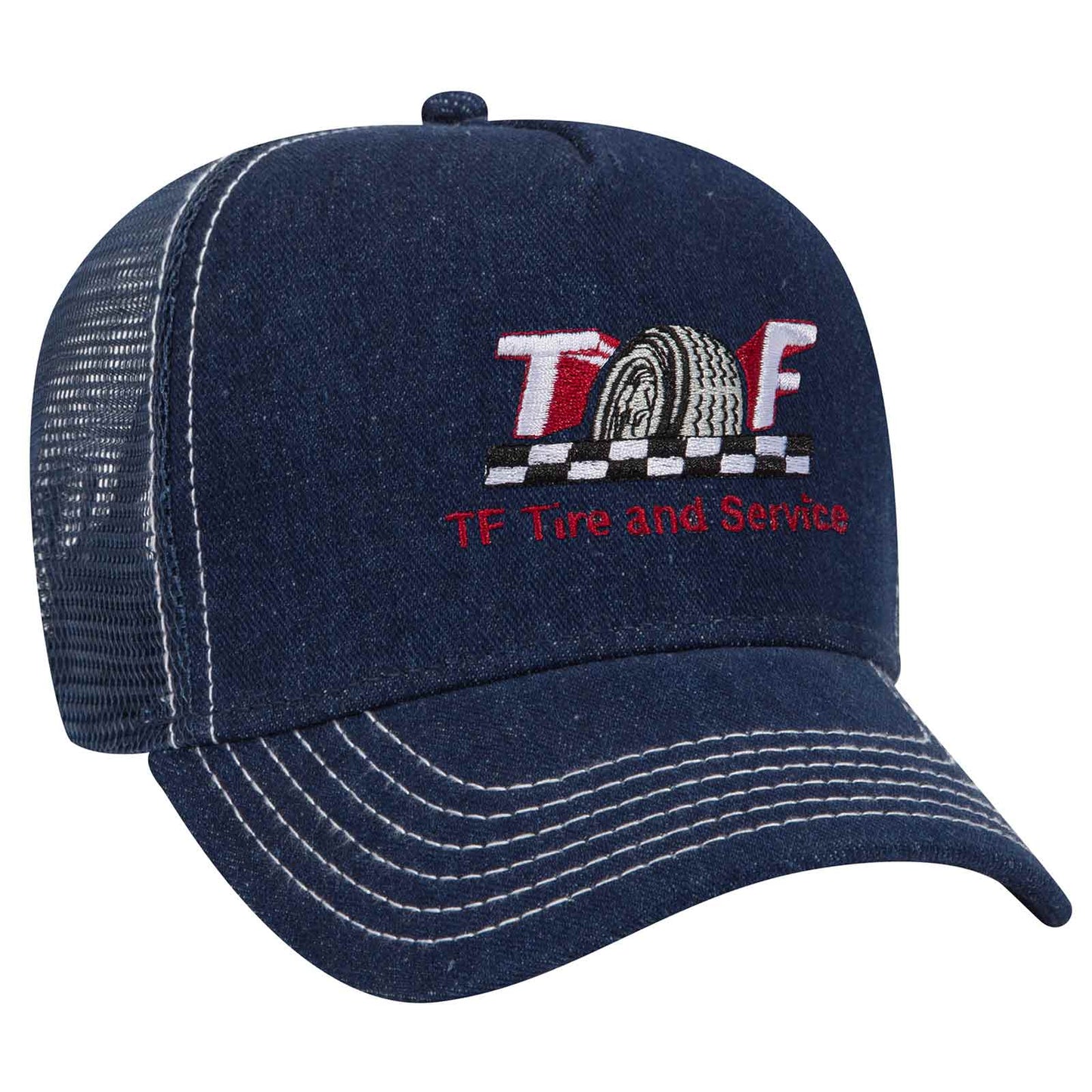 OTTO CAP 5 Panel Mid Profile Mesh Back Trucker Hat