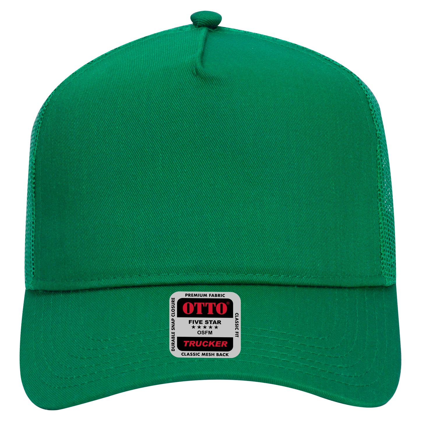 OTTO CAP 5 Panel Mid Profile Mesh Back Trucker Hat