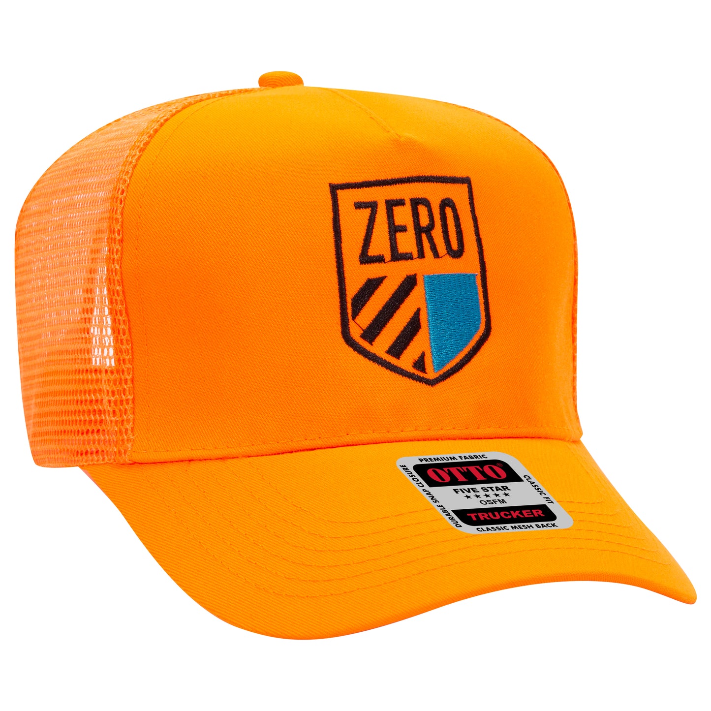 OTTO CAP 5 Panel Mid Profile Mesh Back Trucker Hat