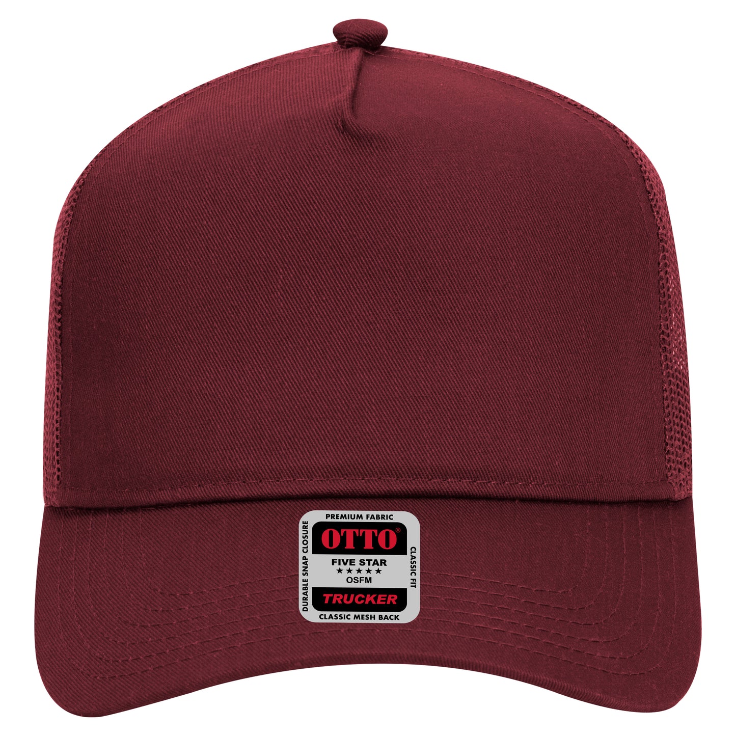 OTTO CAP 5 Panel Mid Profile Mesh Back Trucker Hat