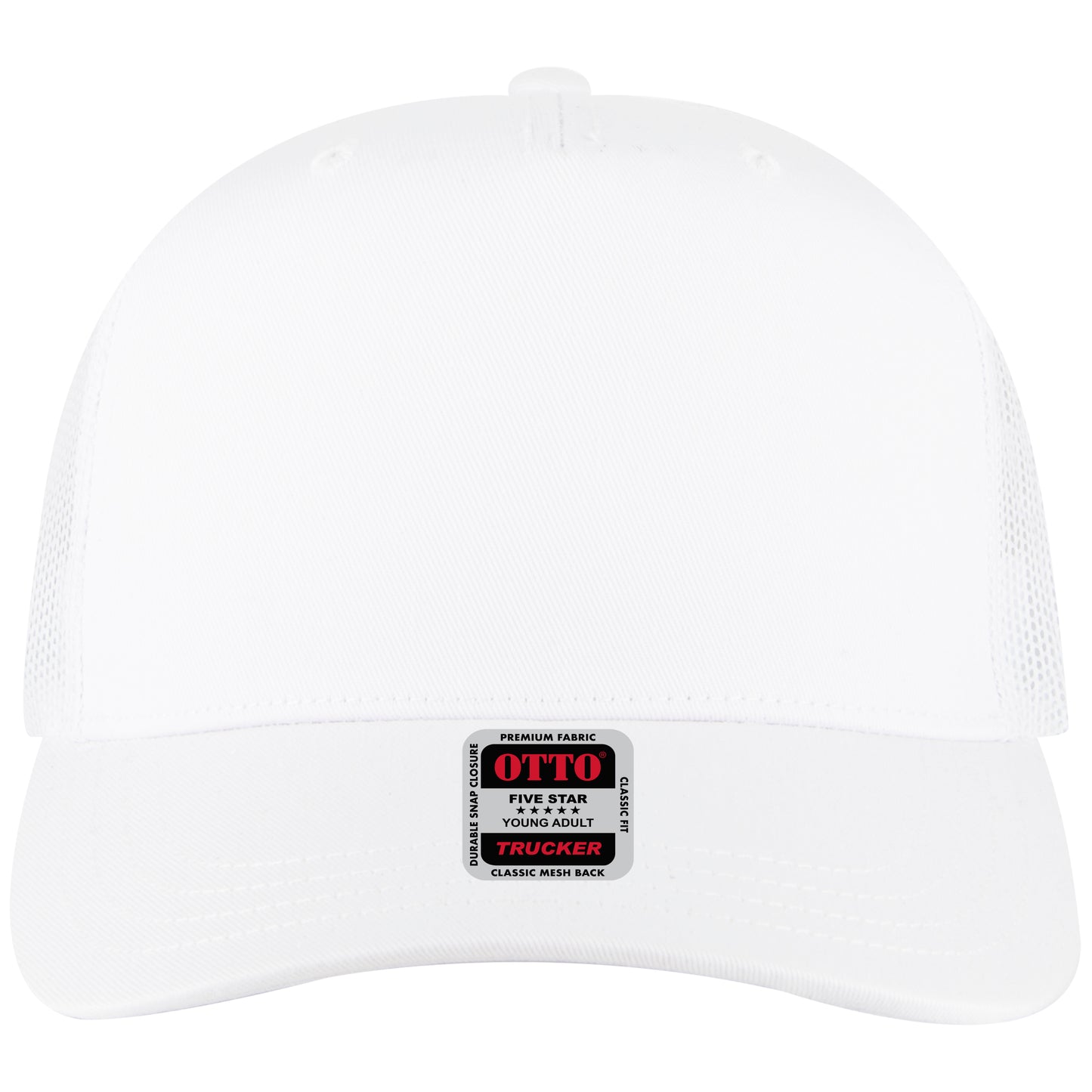 OTTO CAP 5 Panel Mid Profile Mesh Back Trucker Hat