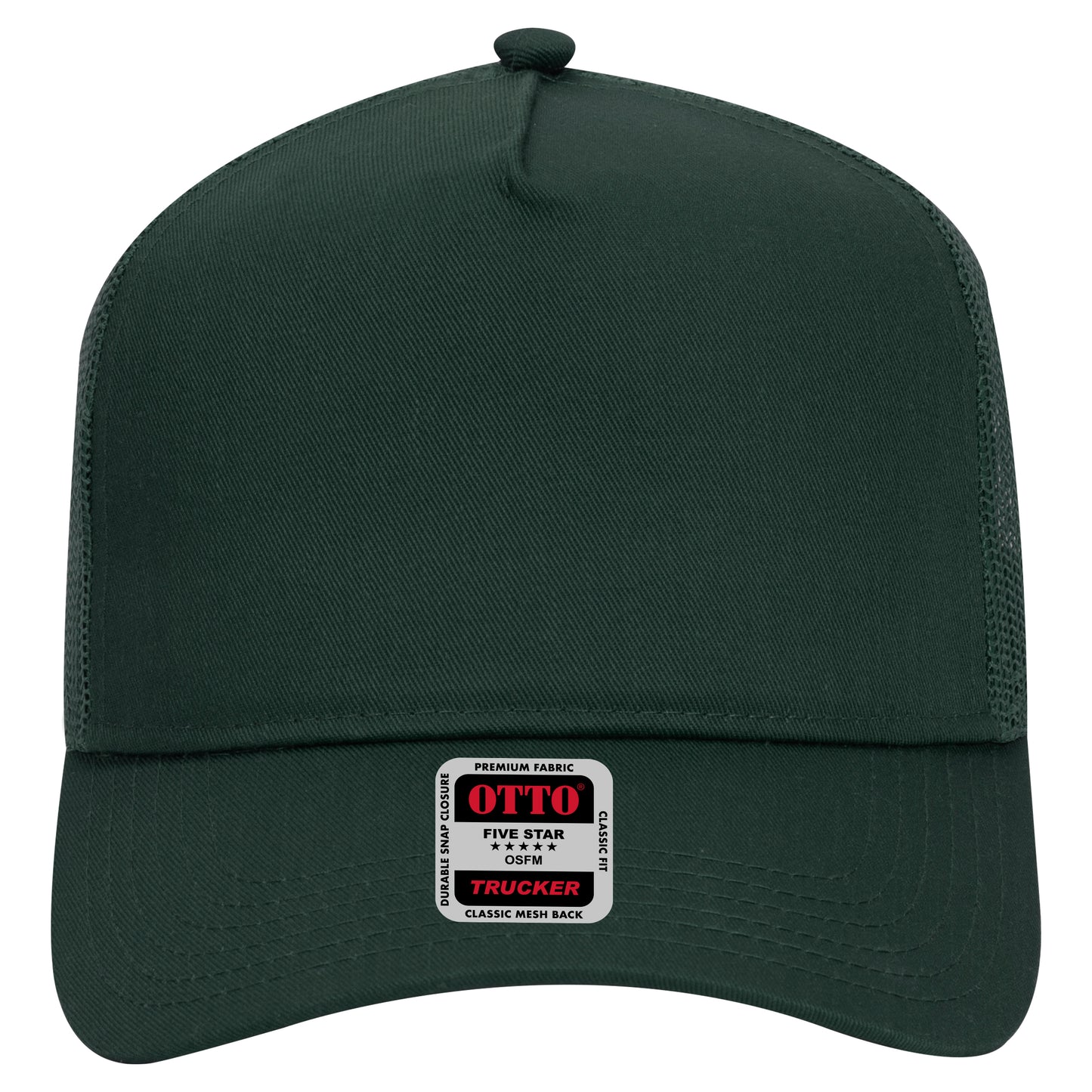 OTTO CAP 5 Panel Mid Profile Mesh Back Trucker Hat