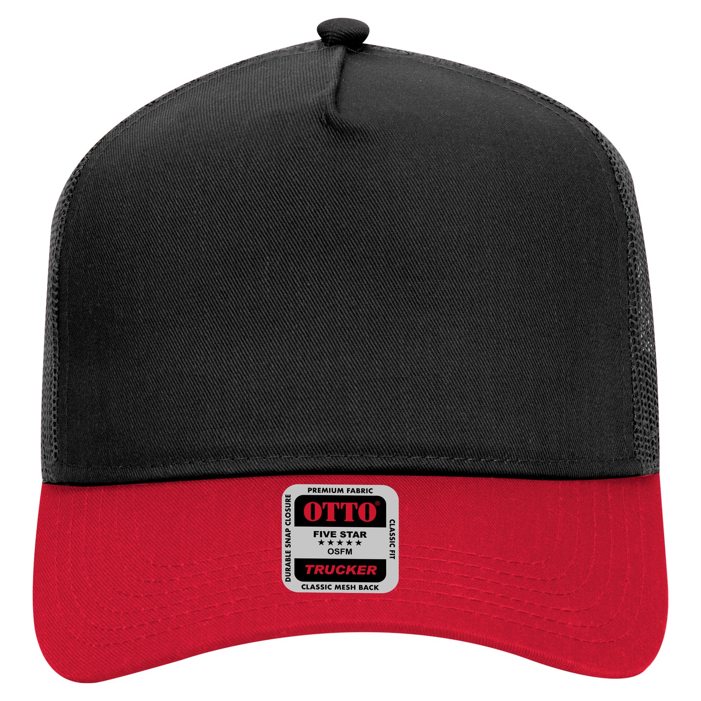 OTTO CAP 5 Panel Mid Profile Mesh Back Trucker Hat