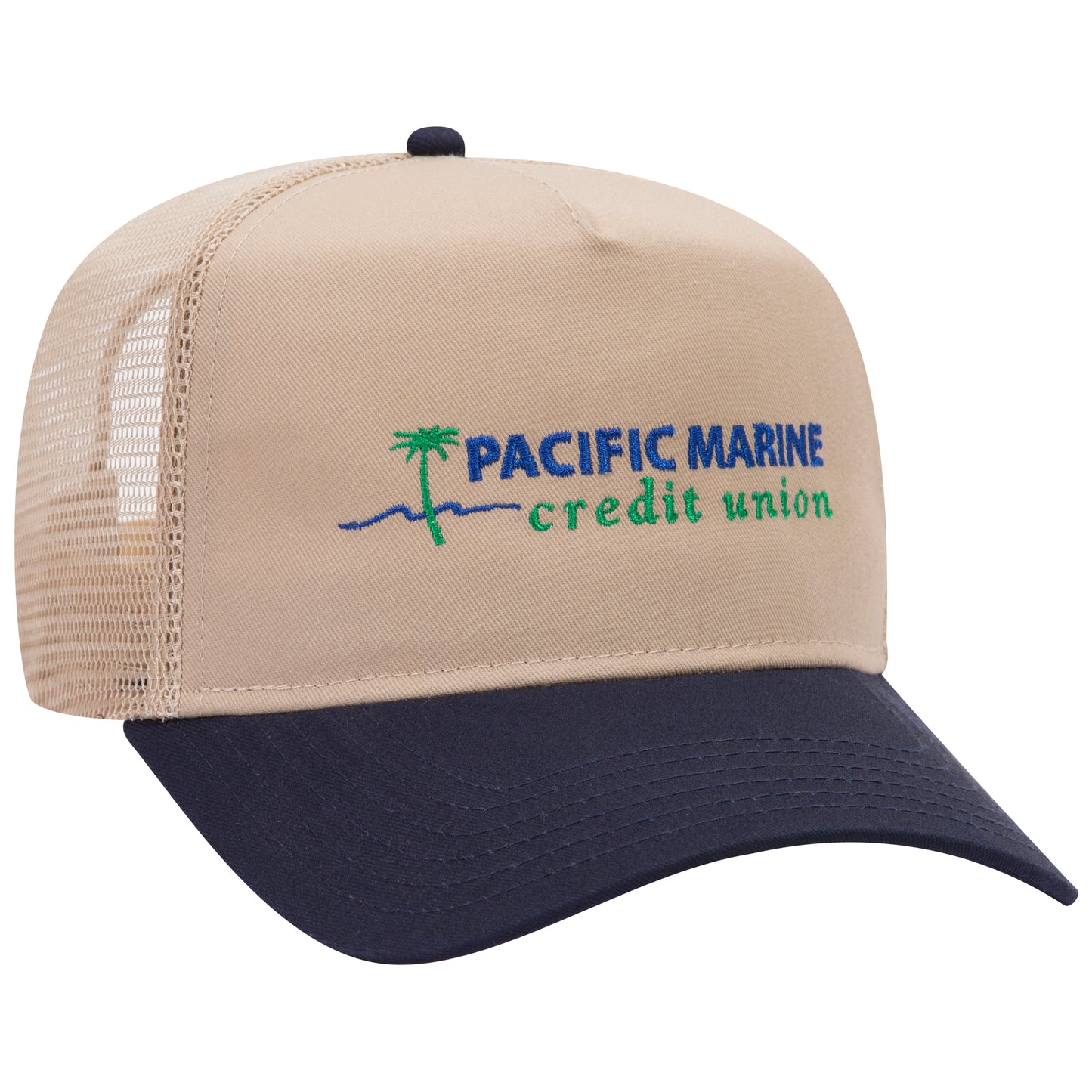 OTTO CAP 5 Panel Mid Profile Mesh Back Trucker Hat