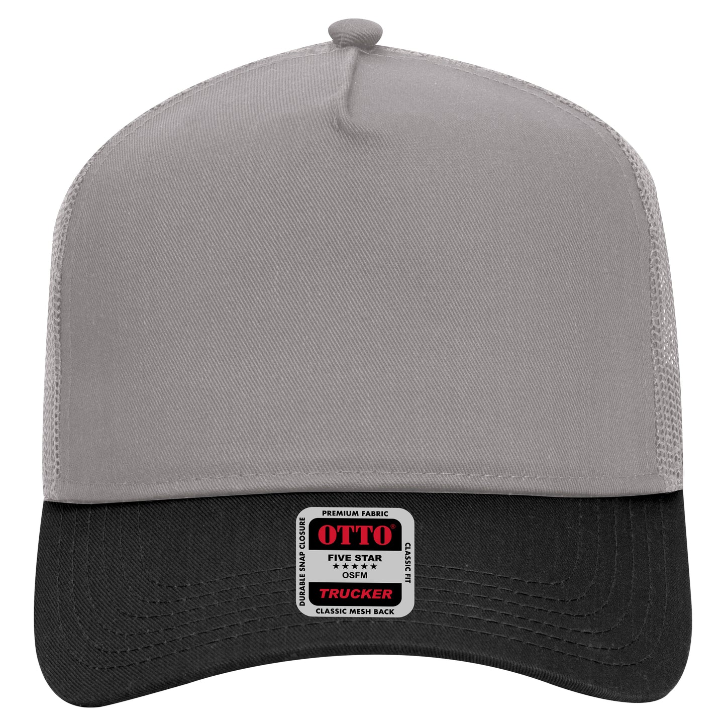 OTTO CAP 5 Panel Mid Profile Mesh Back Trucker Hat