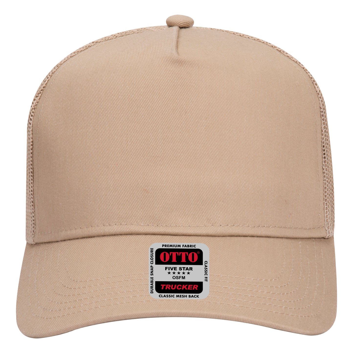OTTO CAP 5 Panel Mid Profile Mesh Back Trucker Hat