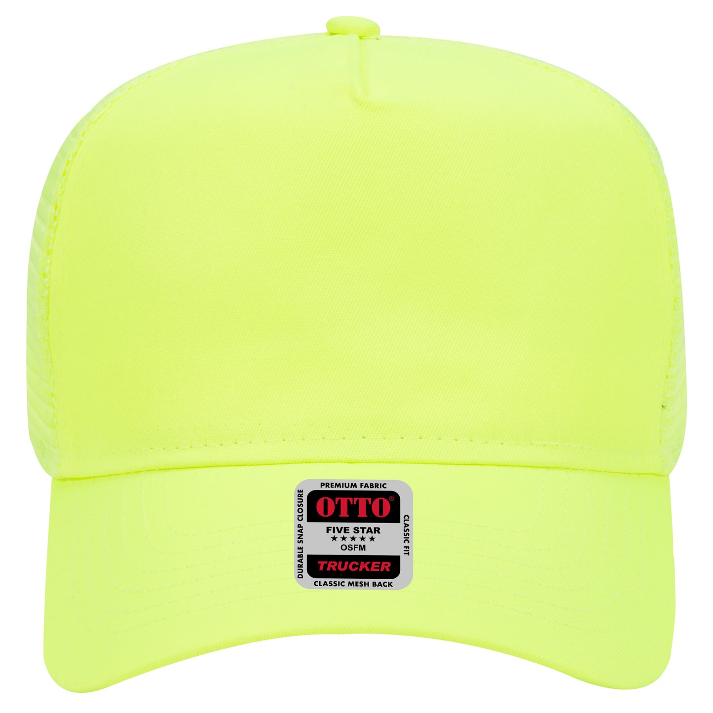 OTTO CAP 5 Panel Mid Profile Mesh Back Trucker Hat