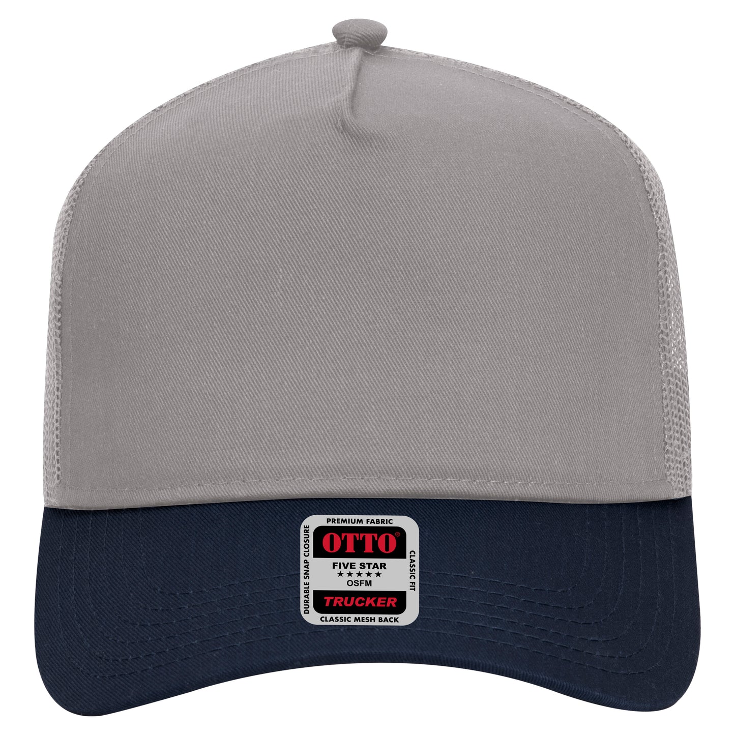 OTTO CAP 5 Panel Mid Profile Mesh Back Trucker Hat