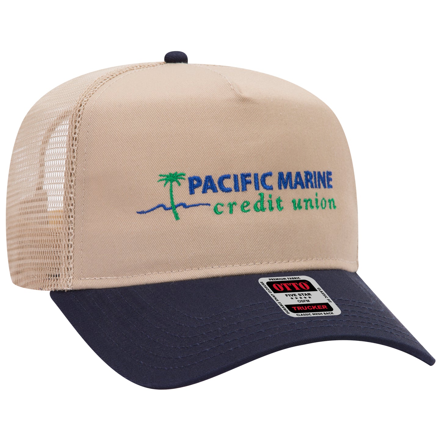 OTTO CAP 5 Panel Mid Profile Mesh Back Trucker Hat