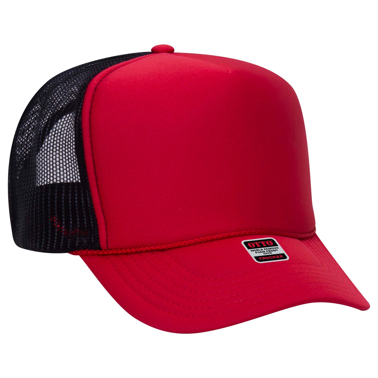 OTTO CAP 5 Panel High Crown Mesh Back Trucker Hat