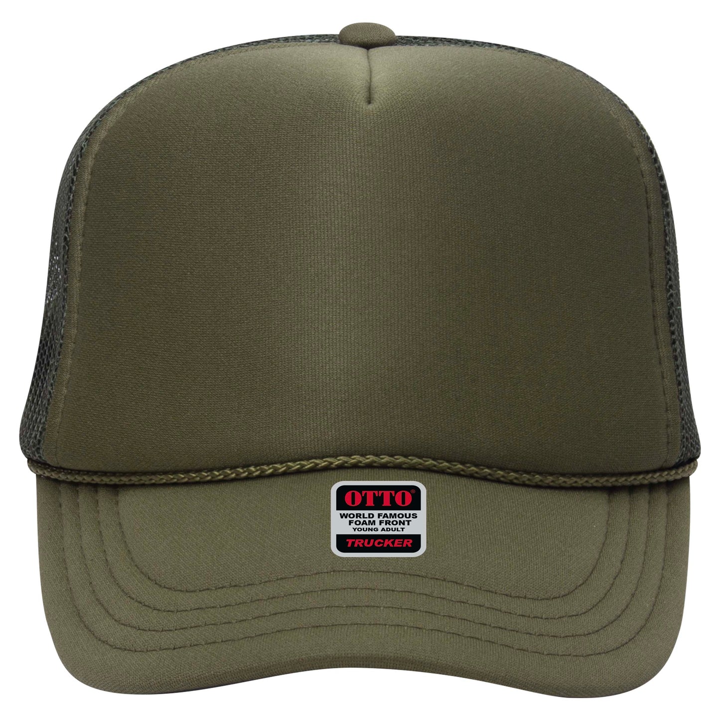 OTTO CAP 5 Panel High Crown Mesh Back Trucker Hat