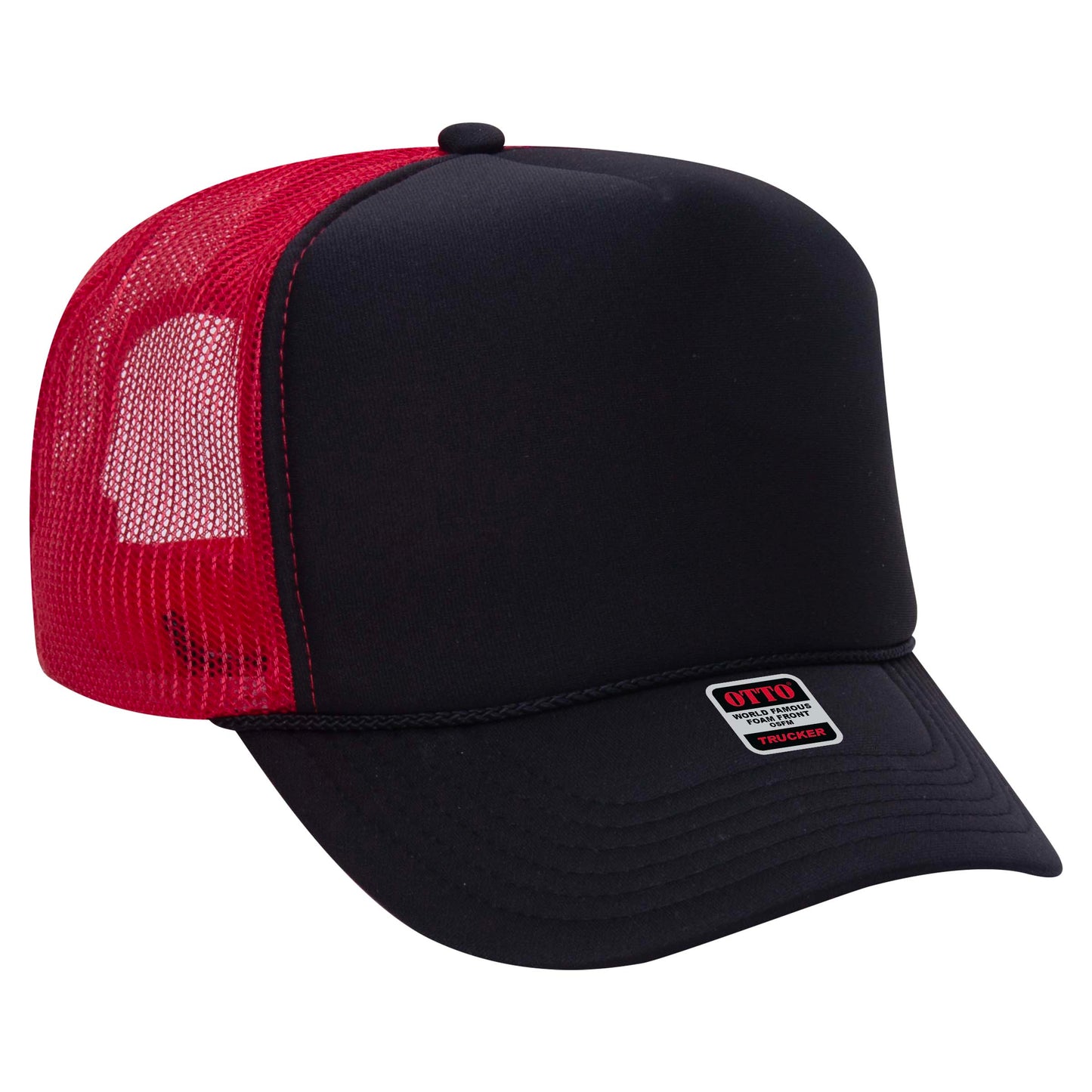 OTTO CAP 5 Panel High Crown Mesh Back Trucker Hat
