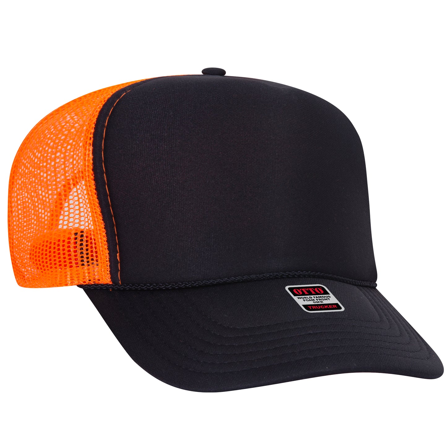 OTTO CAP 5 Panel High Crown Mesh Back Trucker Hat