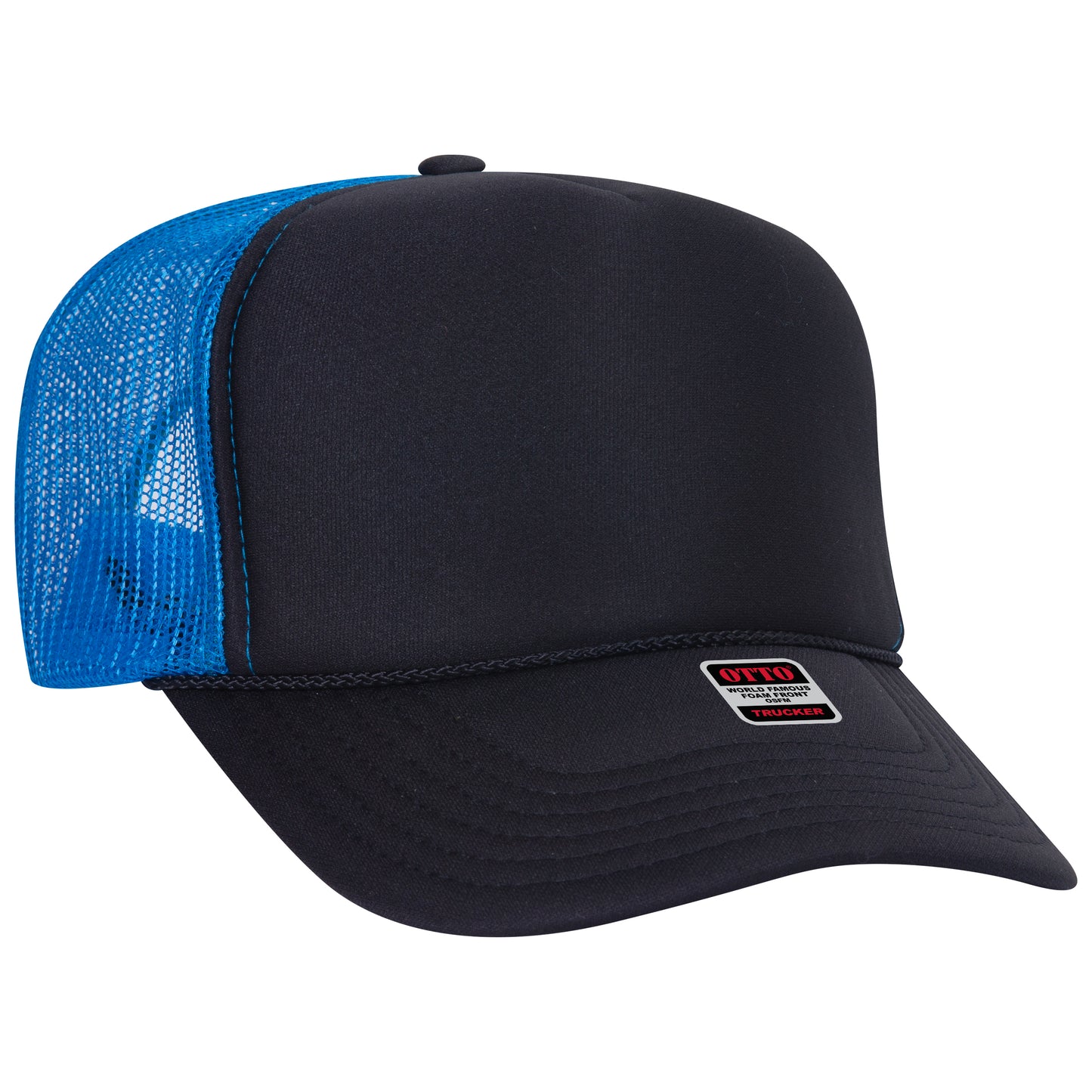 OTTO CAP 5 Panel High Crown Mesh Back Trucker Hat