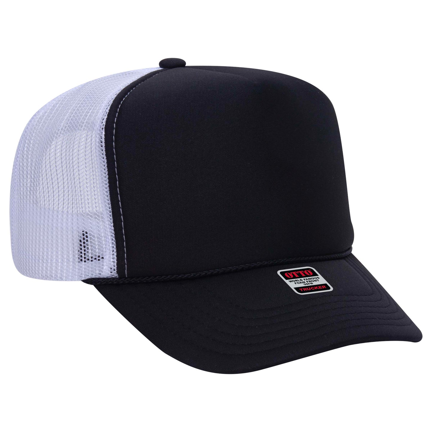 OTTO CAP 5 Panel High Crown Mesh Back Trucker Hat