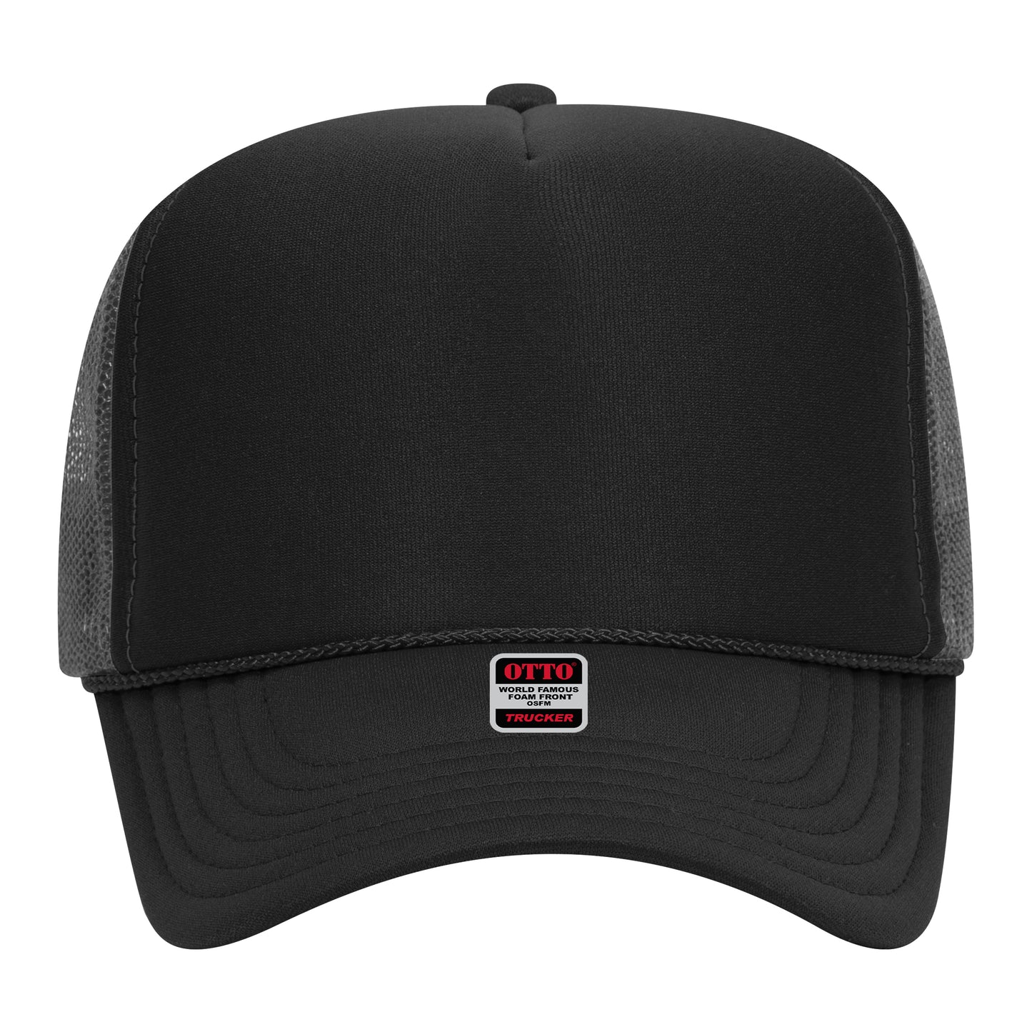 OTTO CAP 5 Panel High Crown Mesh Back Trucker Hat