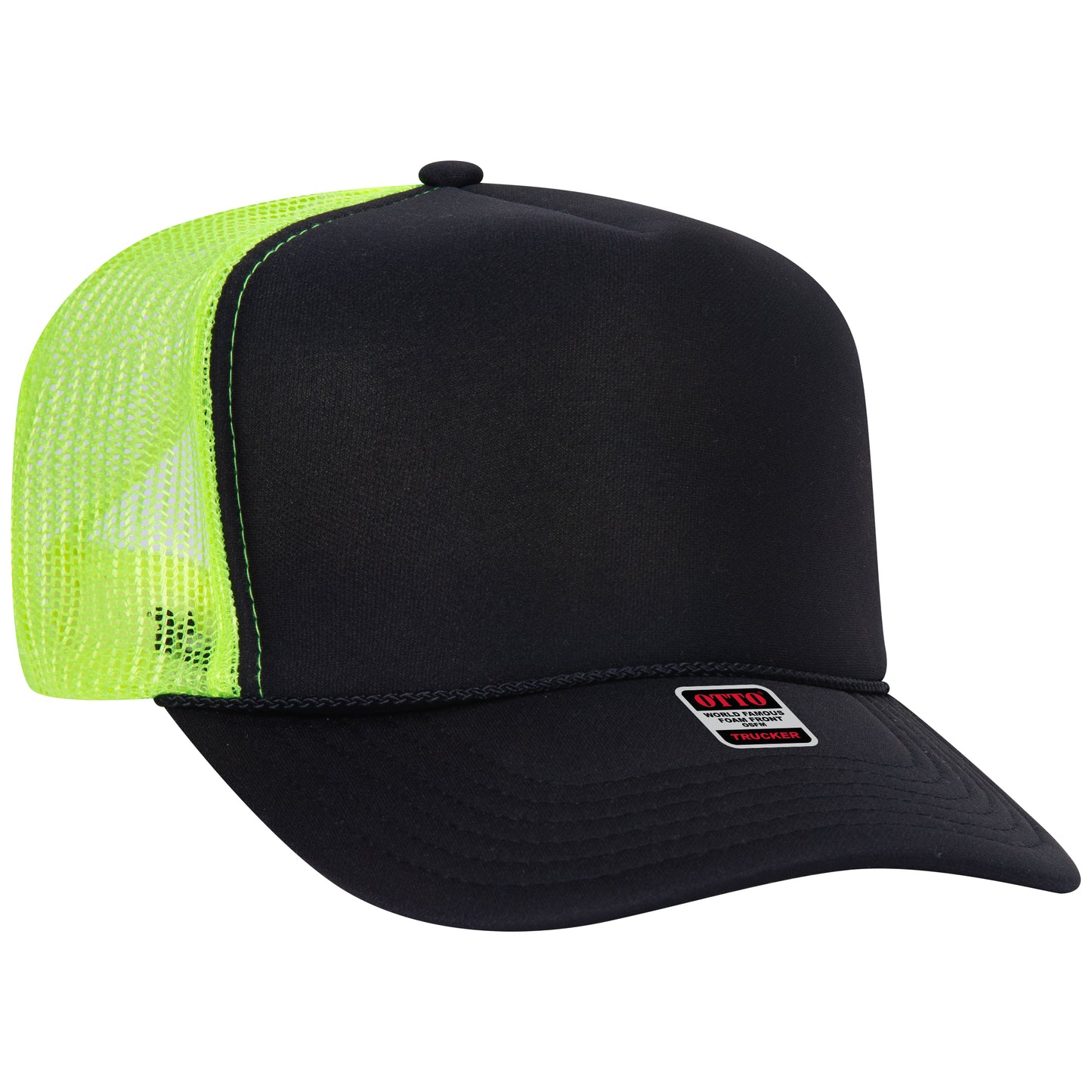 OTTO CAP 5 Panel High Crown Mesh Back Trucker Hat