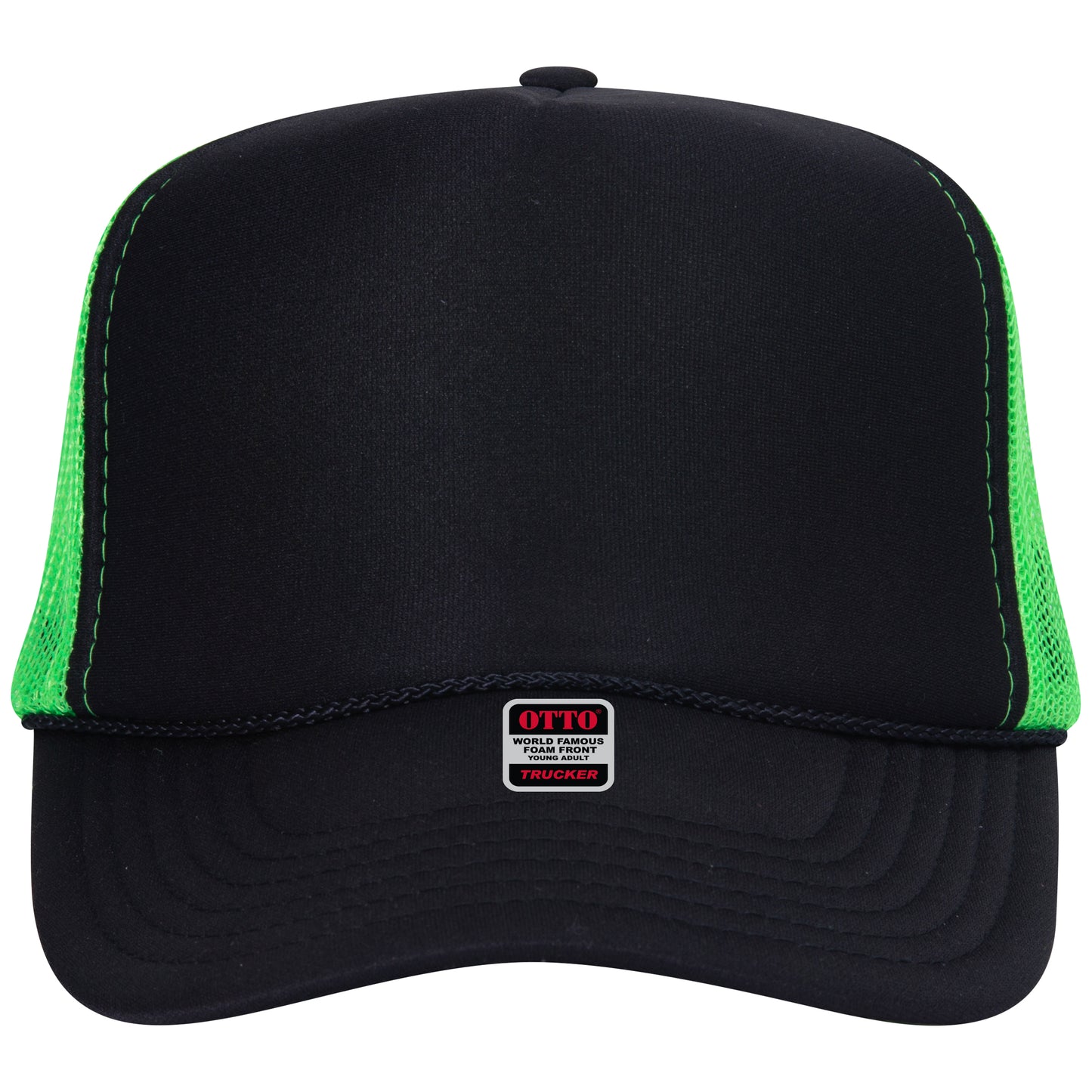 OTTO CAP 5 Panel High Crown Mesh Back Trucker Hat