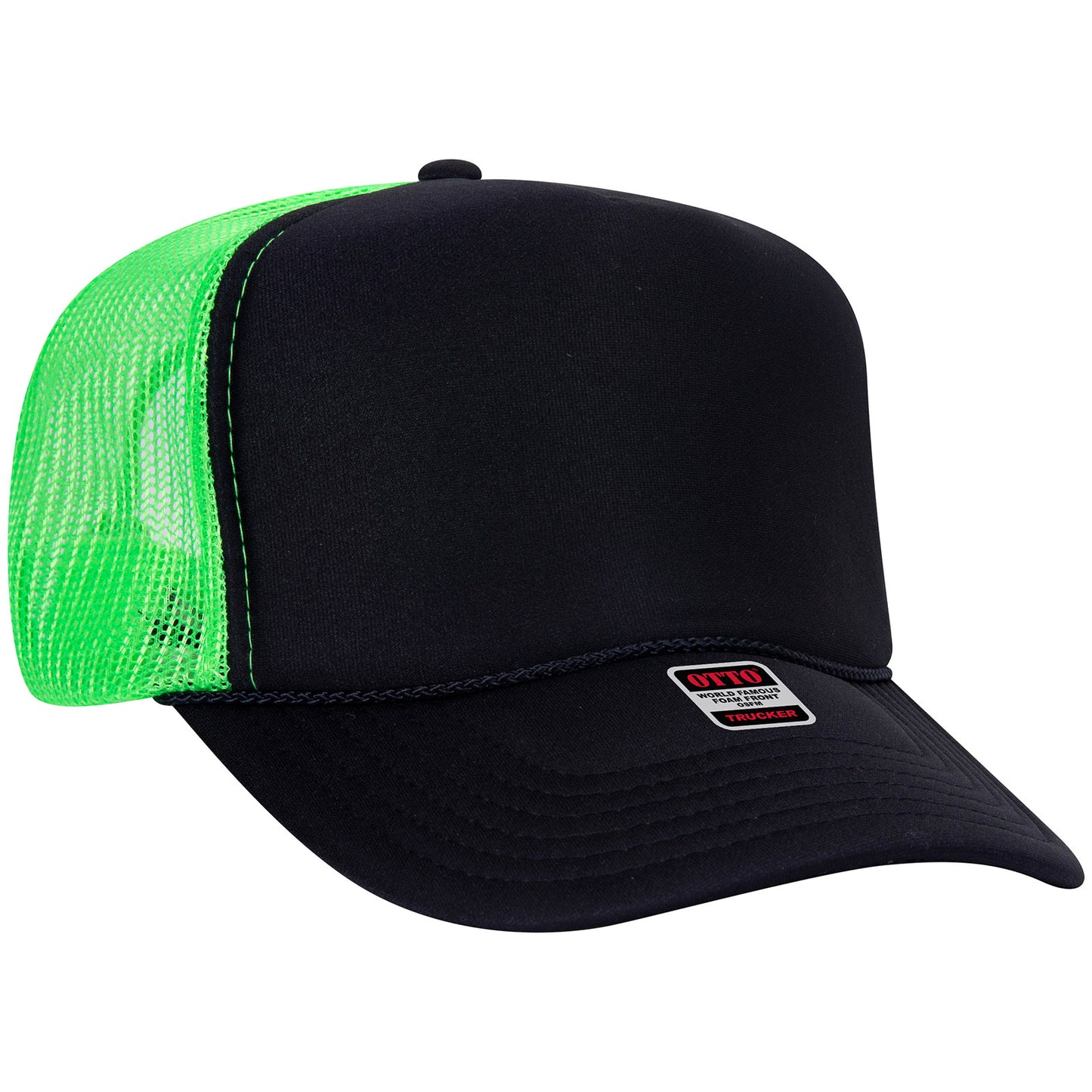 OTTO CAP 5 Panel High Crown Mesh Back Trucker Hat