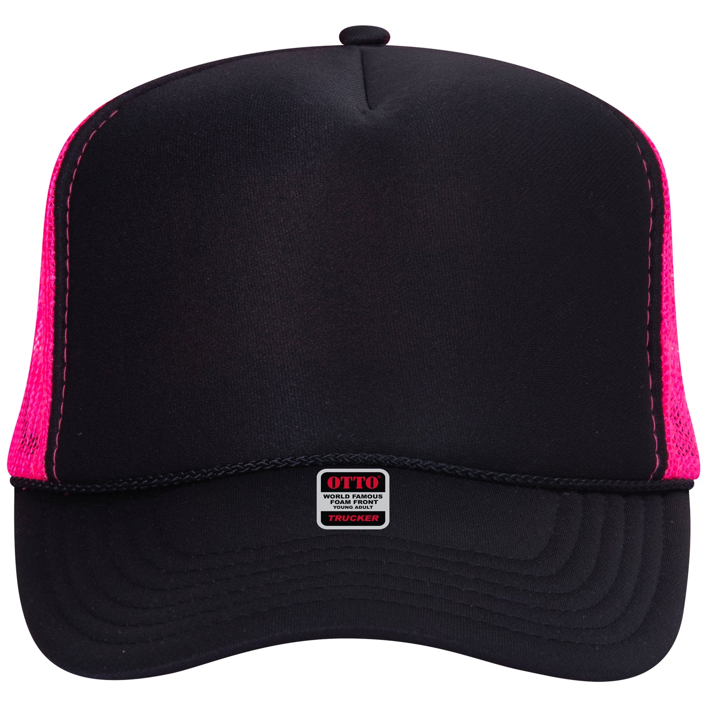 OTTO CAP 5 Panel High Crown Mesh Back Trucker Hat