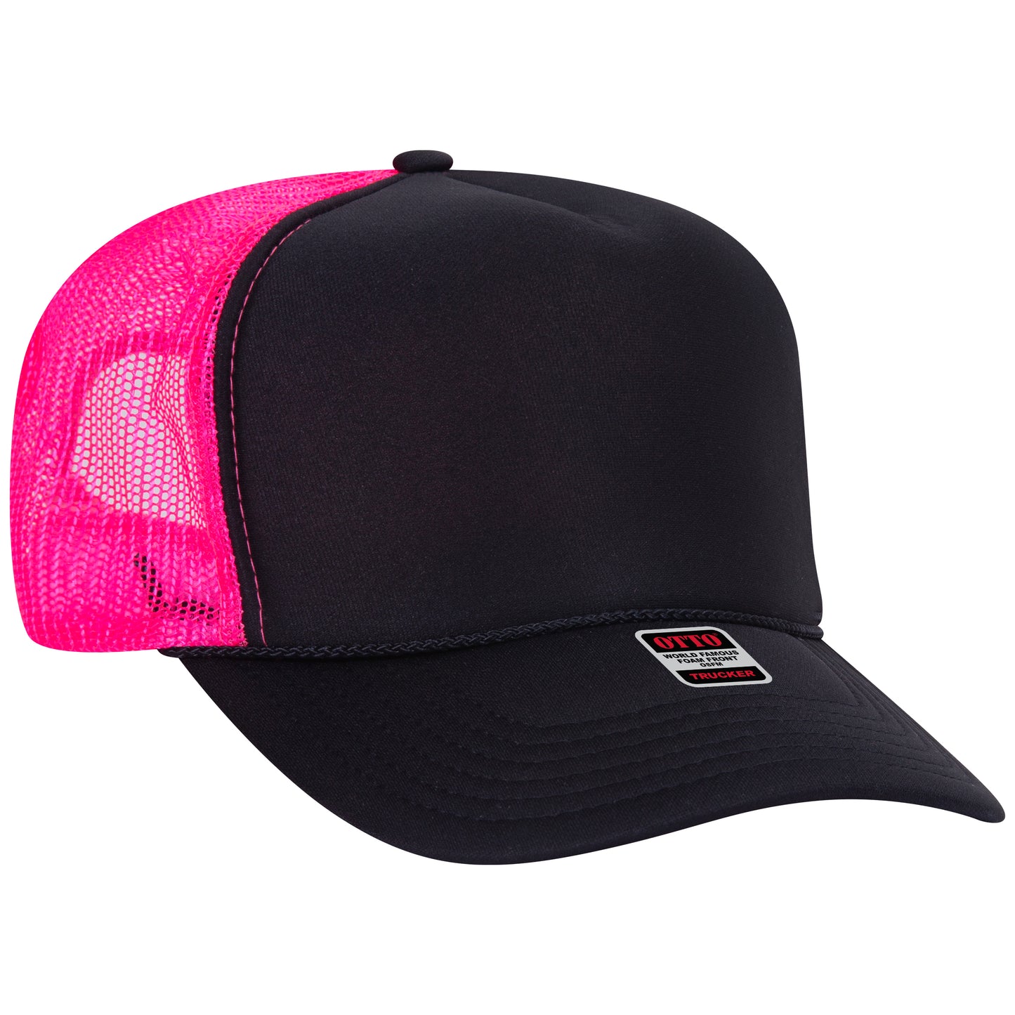 OTTO CAP 5 Panel High Crown Mesh Back Trucker Hat