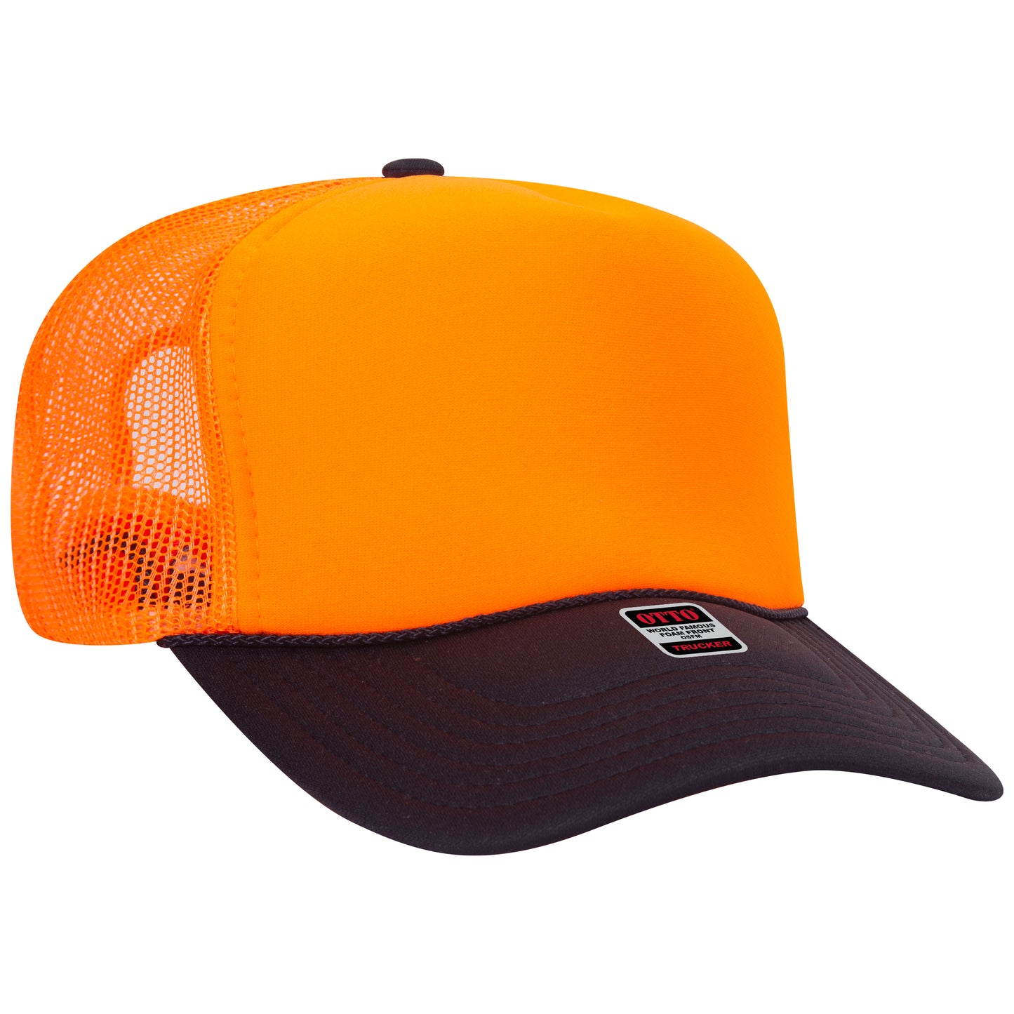OTTO CAP 5 Panel High Crown Mesh Back Trucker Hat