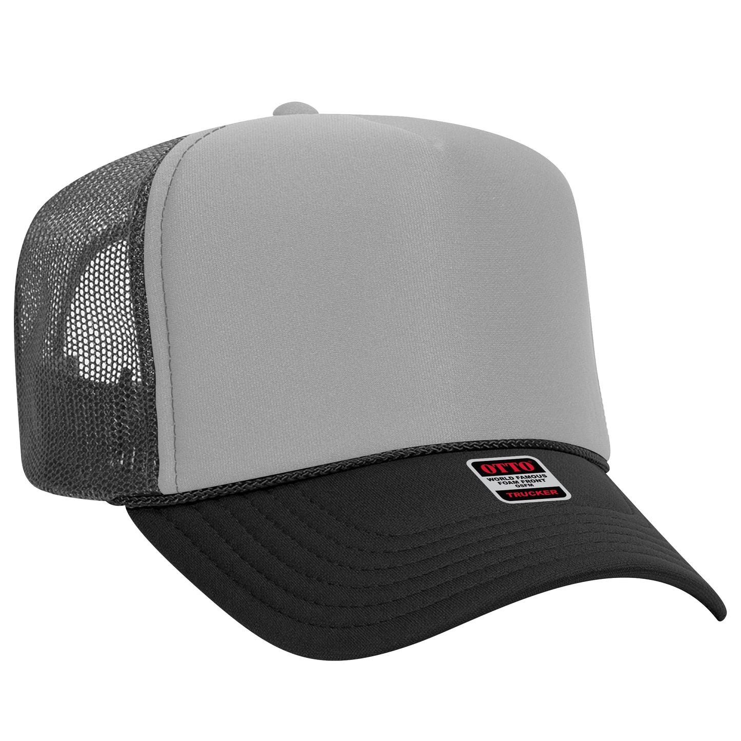 OTTO CAP 5 Panel High Crown Mesh Back Trucker Hat