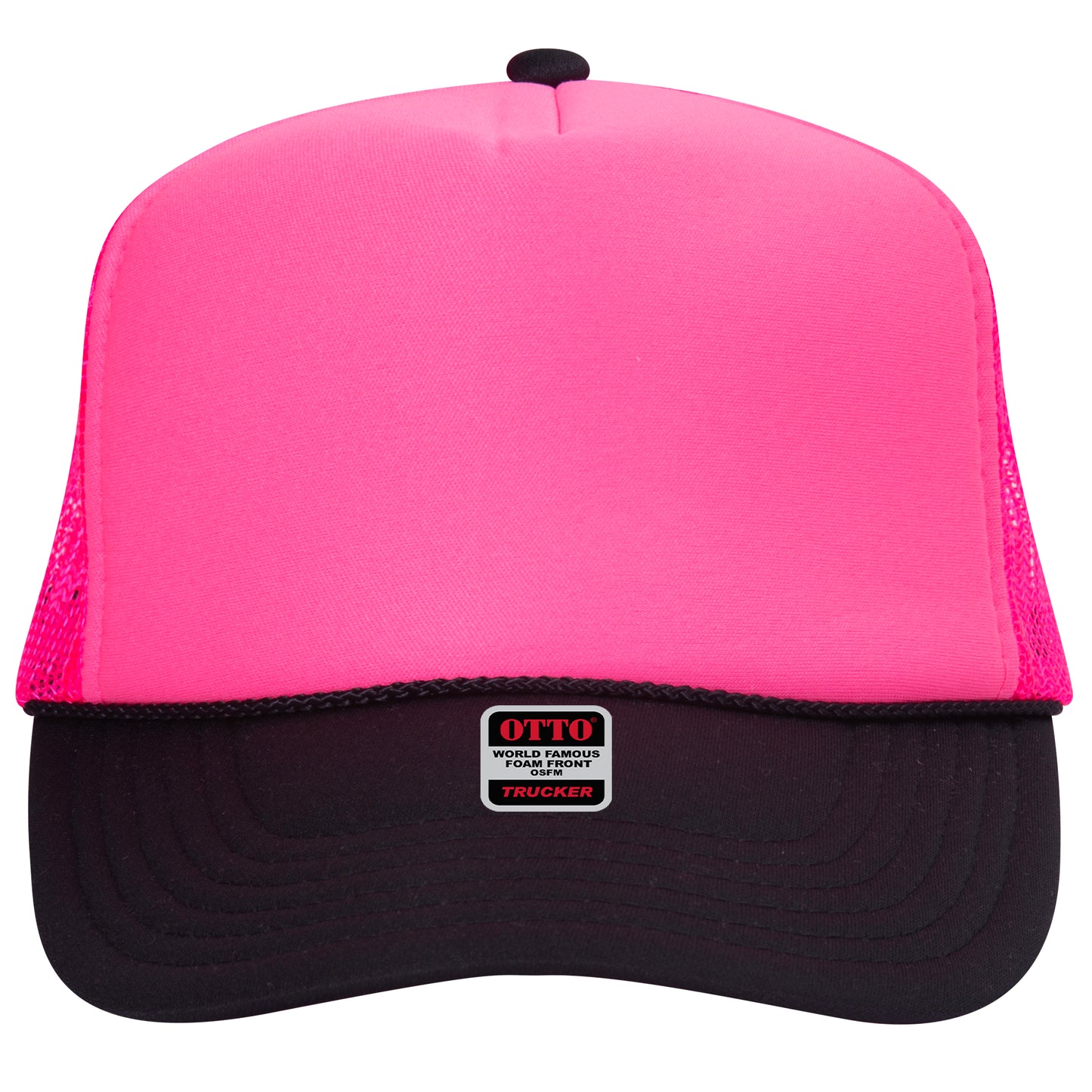 OTTO CAP 5 Panel High Crown Mesh Back Trucker Hat