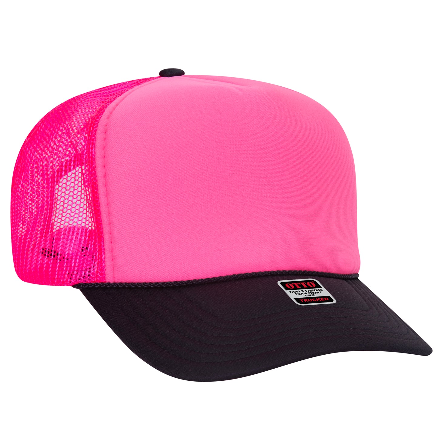 OTTO CAP 5 Panel High Crown Mesh Back Trucker Hat