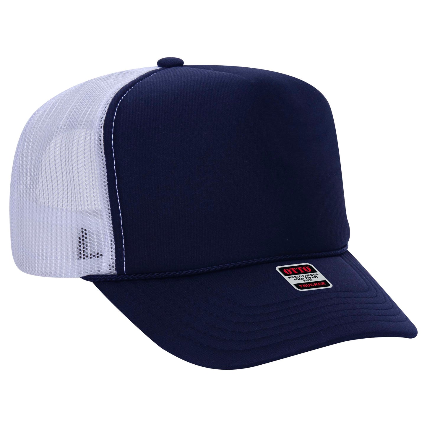 OTTO CAP 5 Panel High Crown Mesh Back Trucker Hat