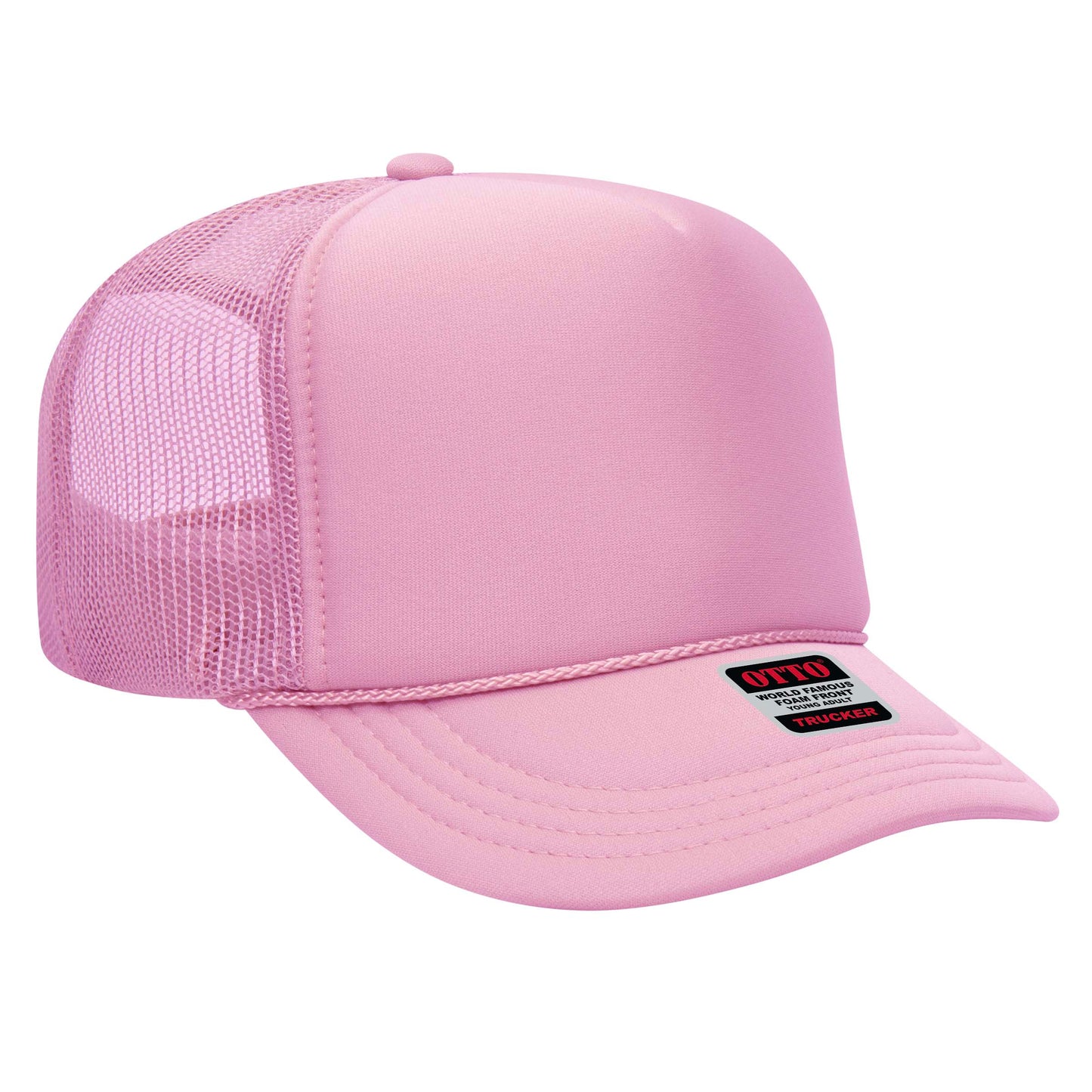 OTTO CAP 5 Panel High Crown Mesh Back Trucker Hat