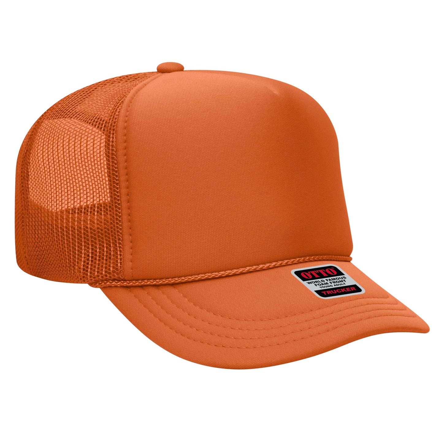 OTTO CAP 5 Panel High Crown Mesh Back Trucker Hat