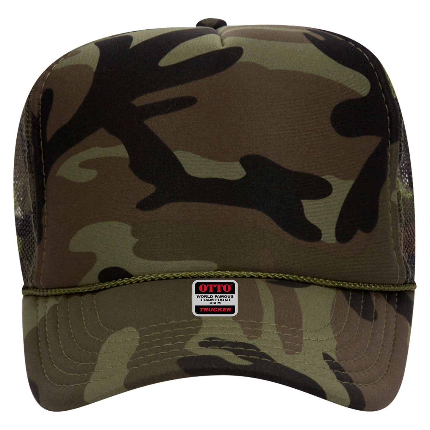 OTTO CAP 5 Panel High Crown Mesh Back Trucker Hat