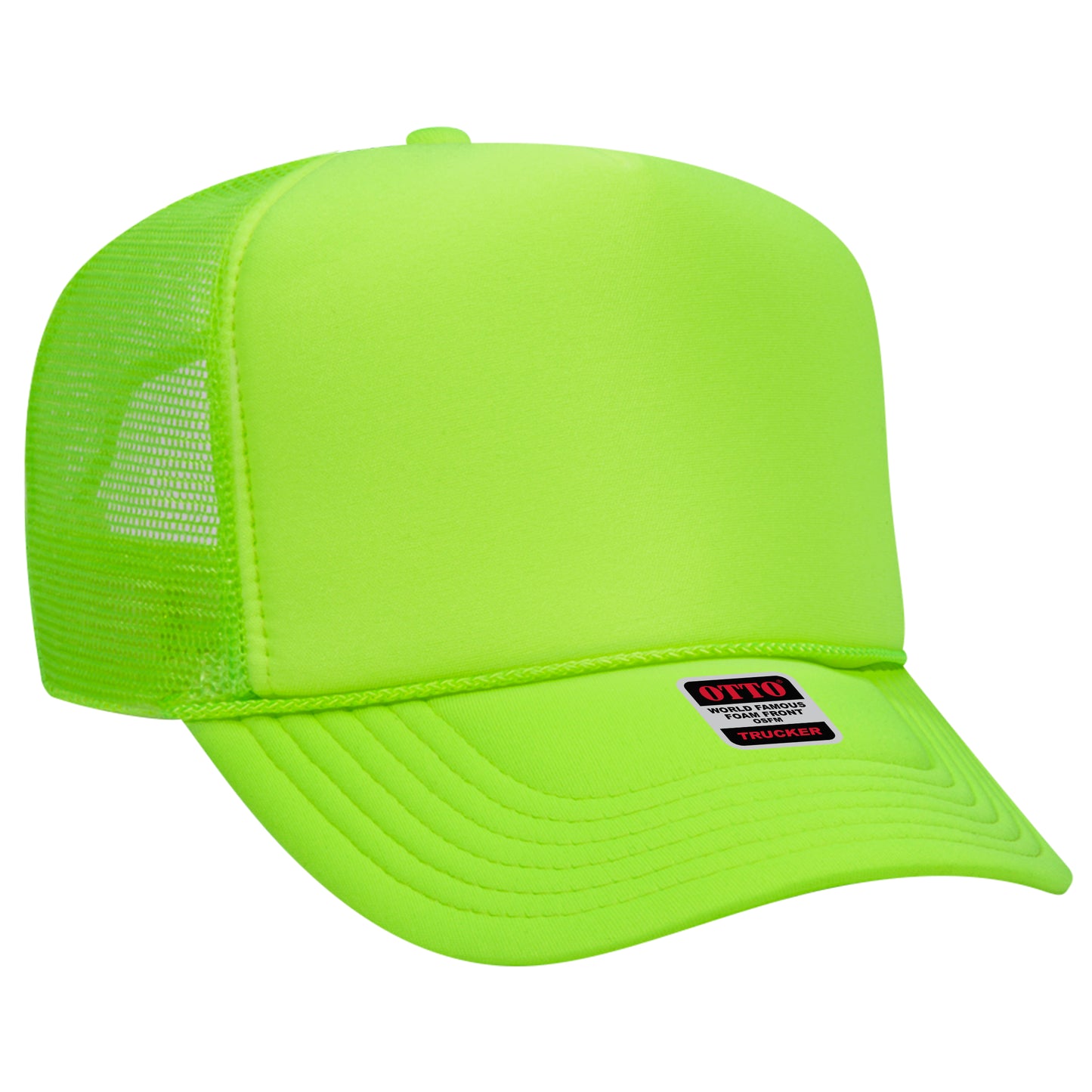 OTTO CAP 5 Panel High Crown Mesh Back Trucker Hat
