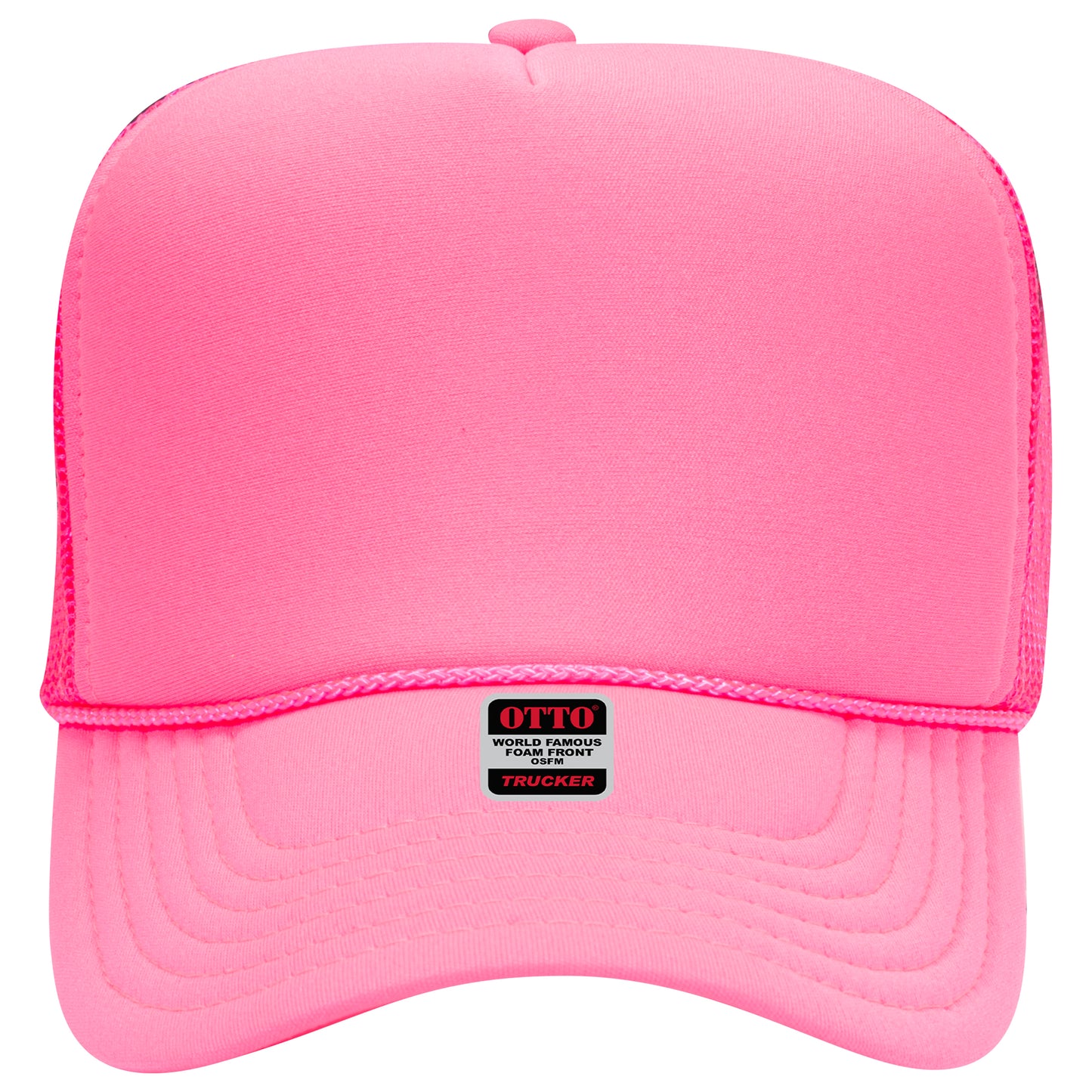 OTTO CAP 5 Panel High Crown Mesh Back Trucker Hat