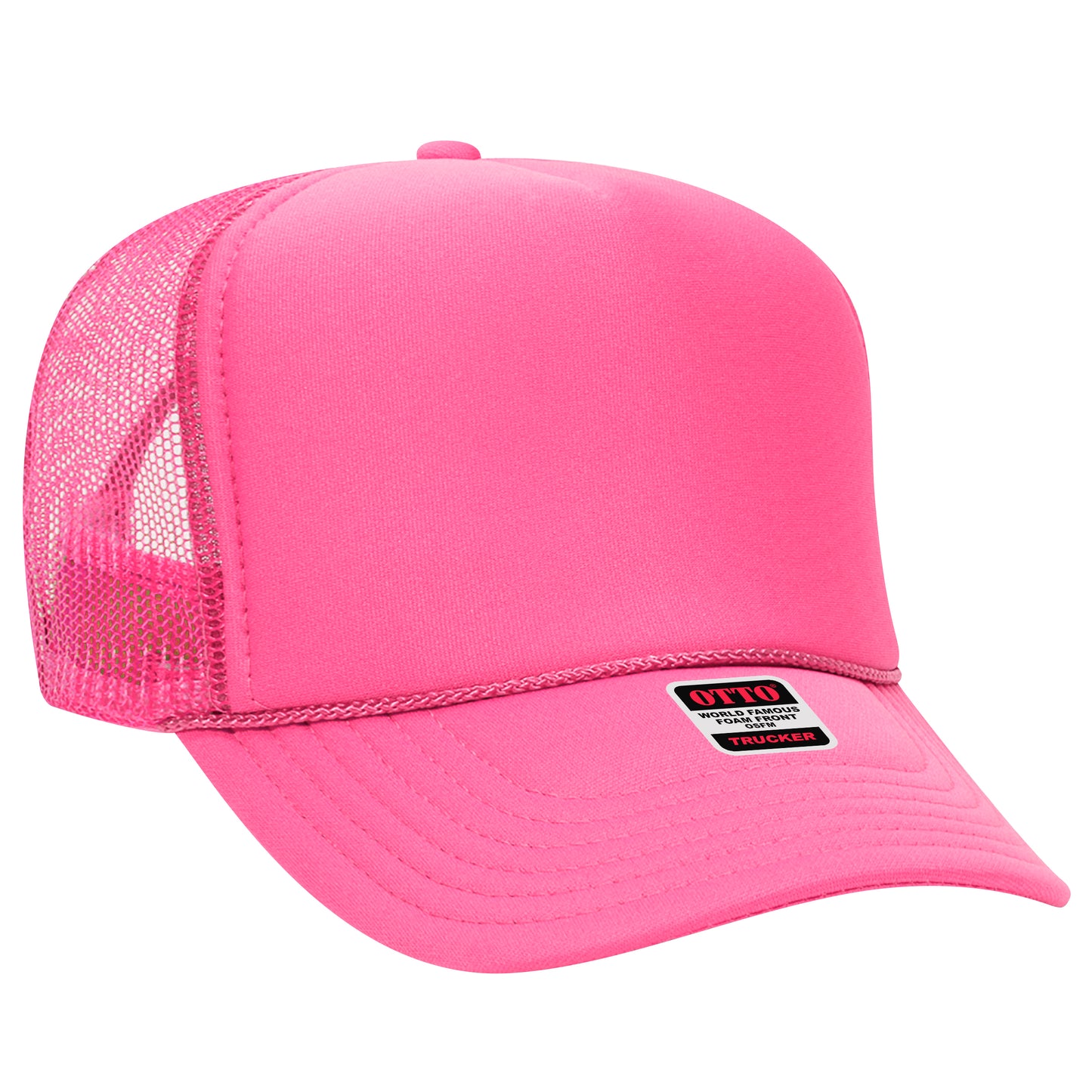 OTTO CAP 5 Panel High Crown Mesh Back Trucker Hat