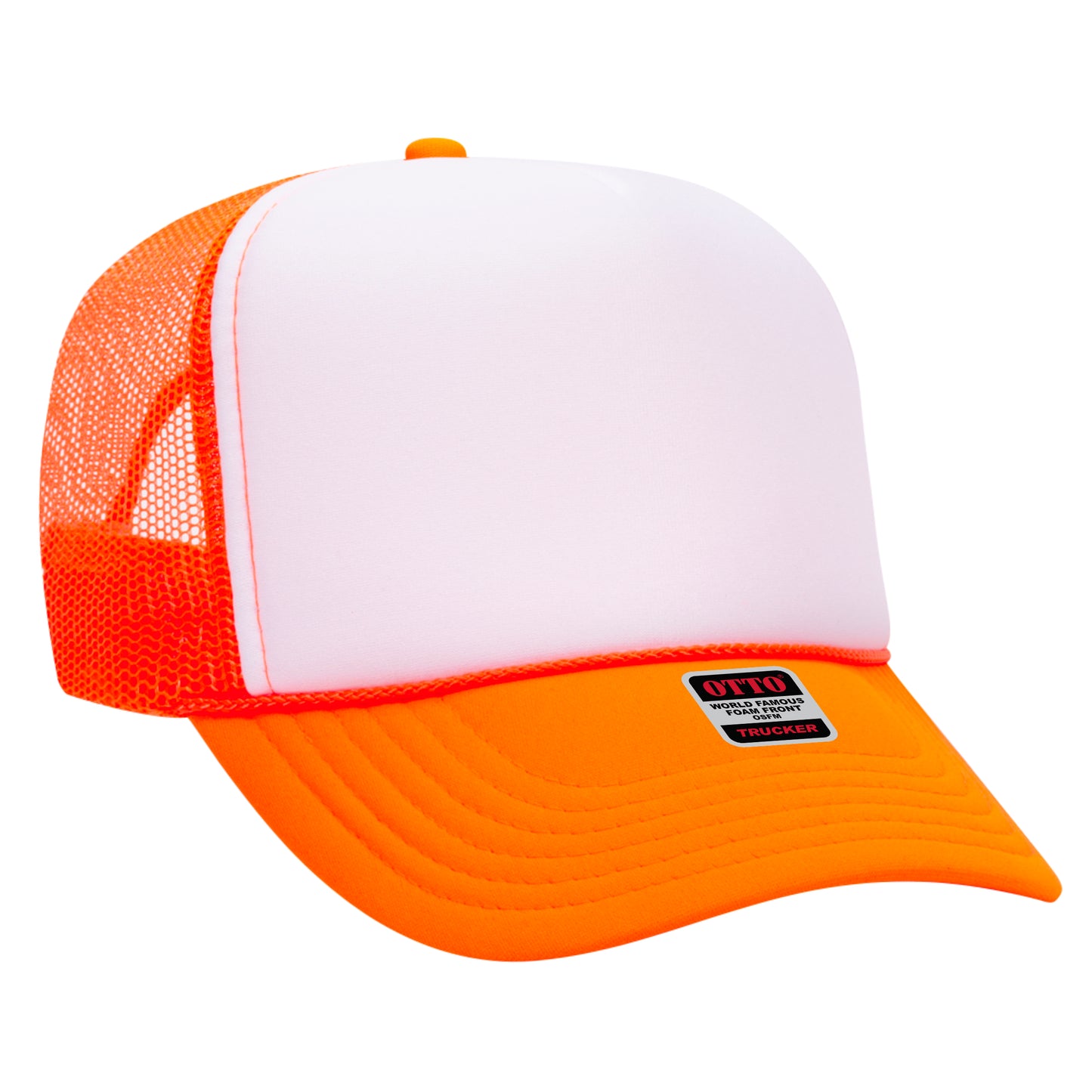 OTTO CAP 5 Panel High Crown Mesh Back Trucker Hat