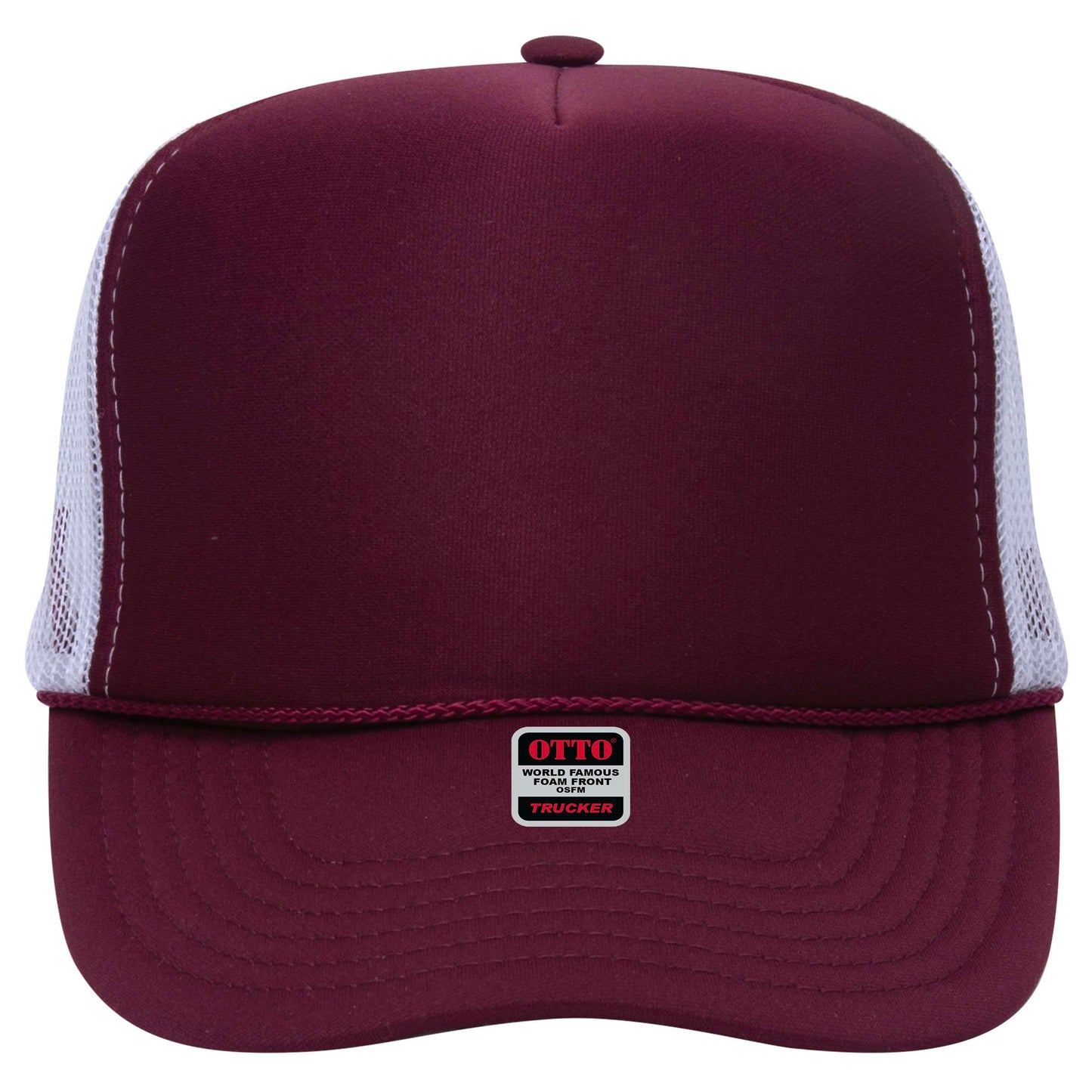 OTTO CAP 5 Panel High Crown Mesh Back Trucker Hat