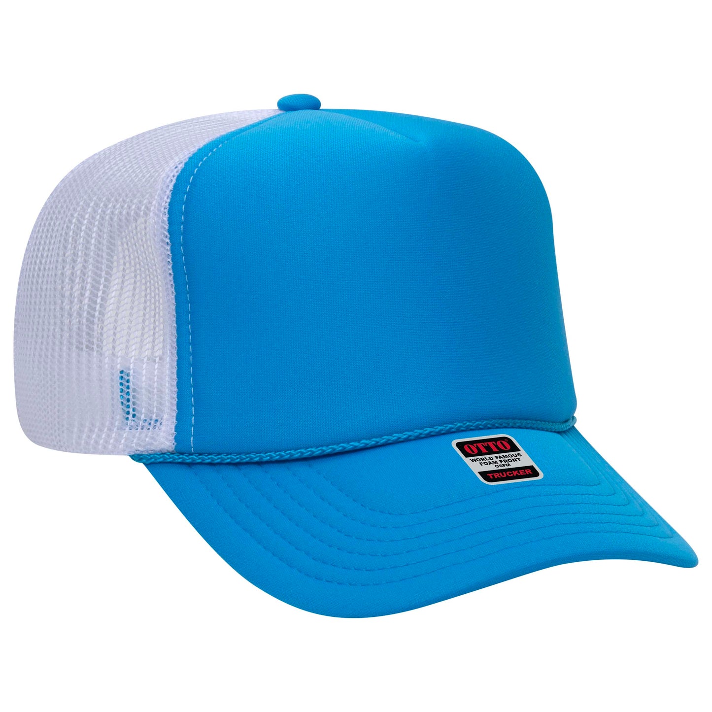 OTTO CAP 5 Panel High Crown Mesh Back Trucker Hat