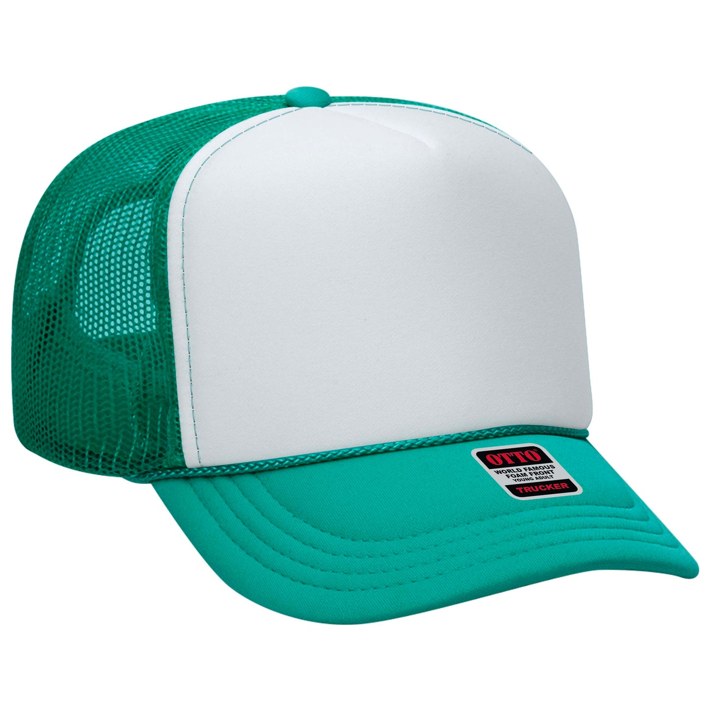OTTO CAP 5 Panel High Crown Mesh Back Trucker Hat