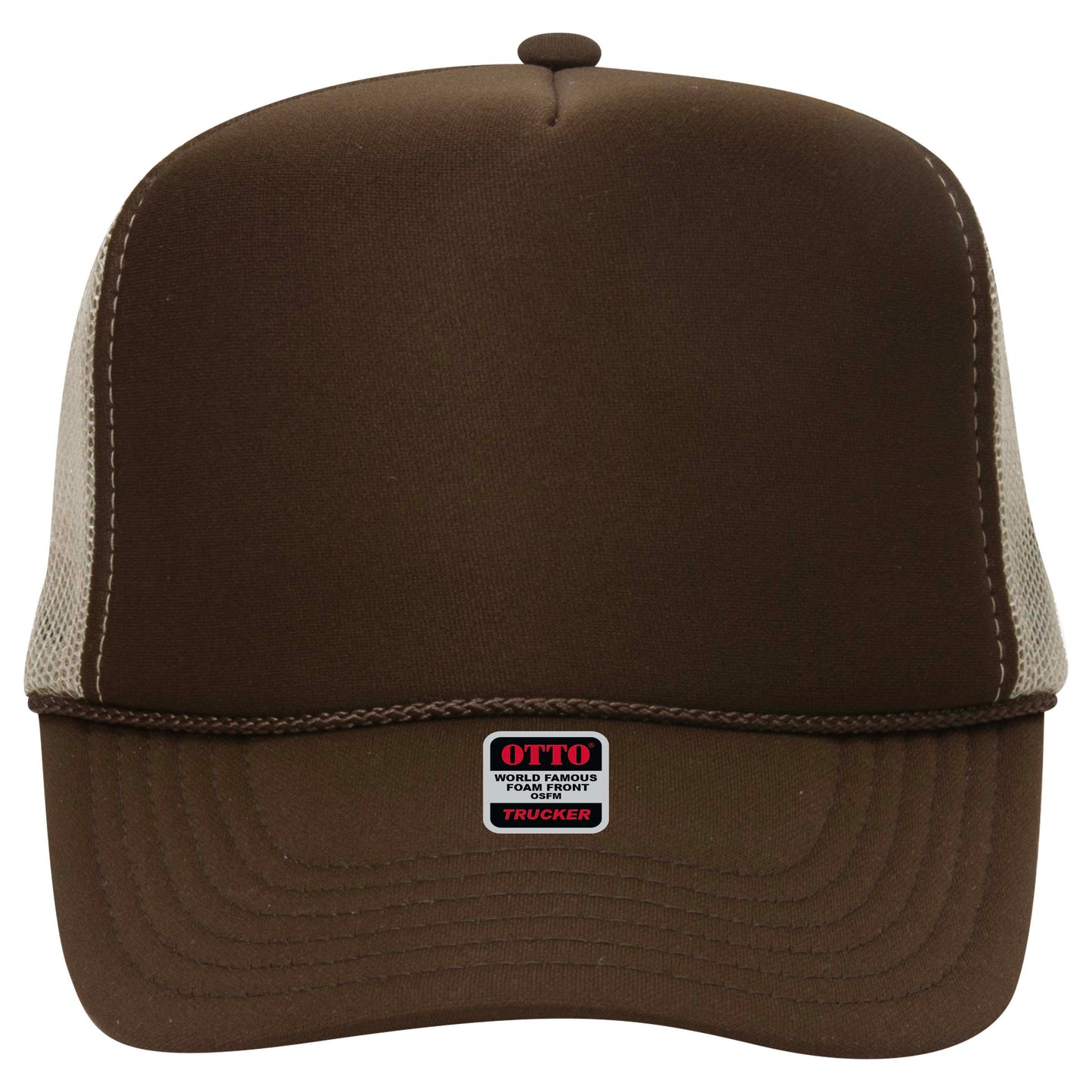 OTTO CAP 5 Panel High Crown Mesh Back Trucker Hat