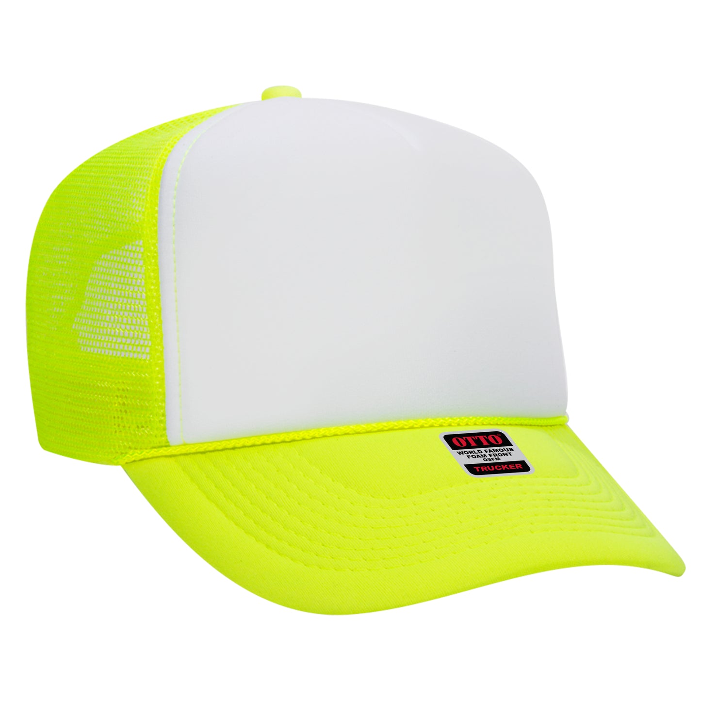 OTTO CAP 5 Panel High Crown Mesh Back Trucker Hat