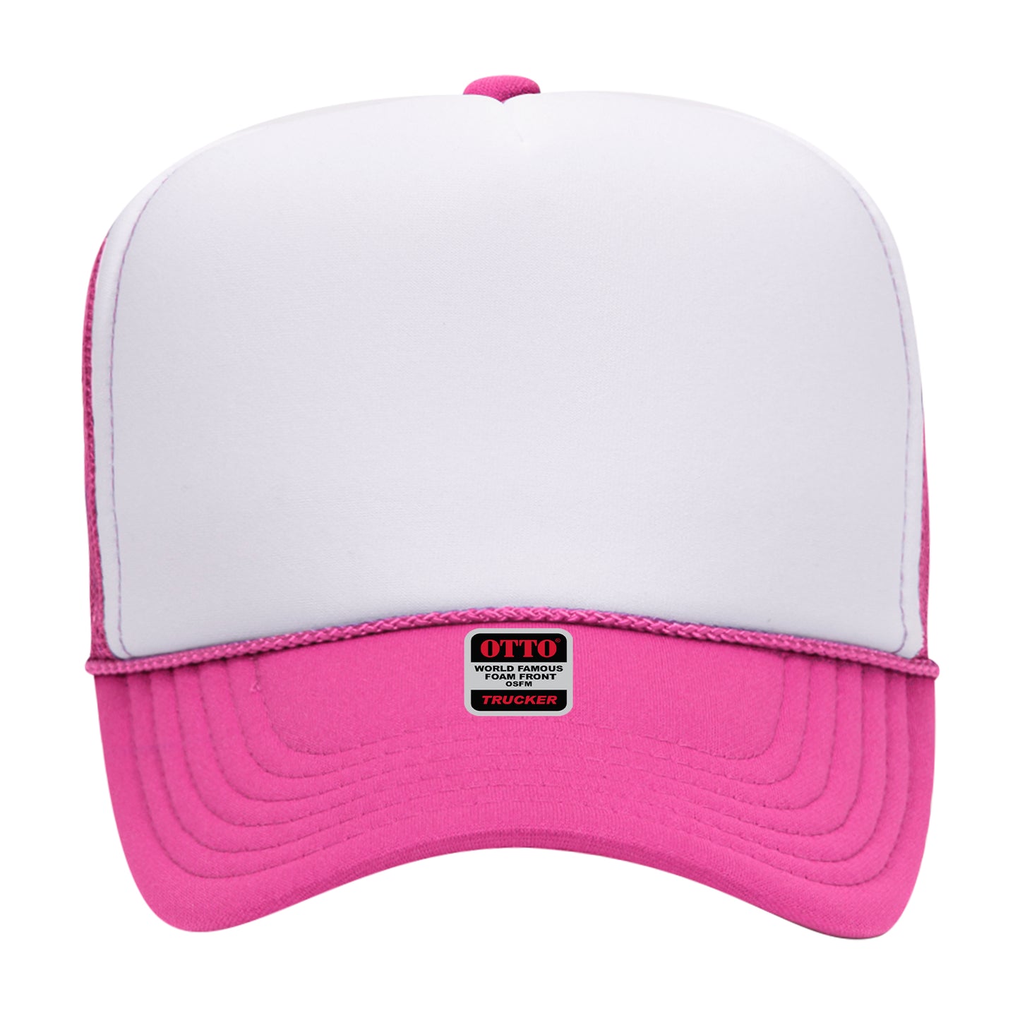 OTTO CAP 5 Panel High Crown Mesh Back Trucker Hat
