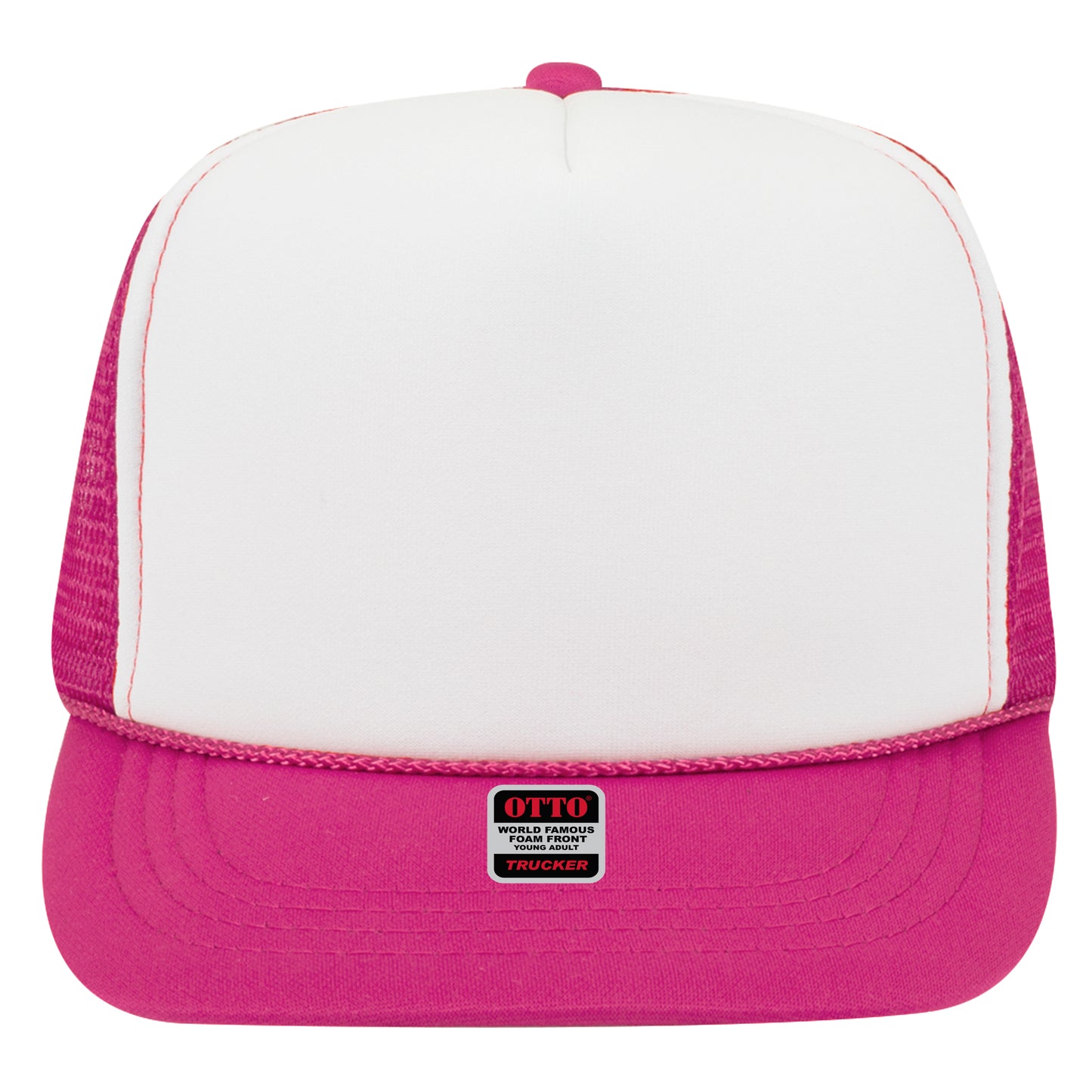 OTTO CAP 5 Panel High Crown Mesh Back Trucker Hat
