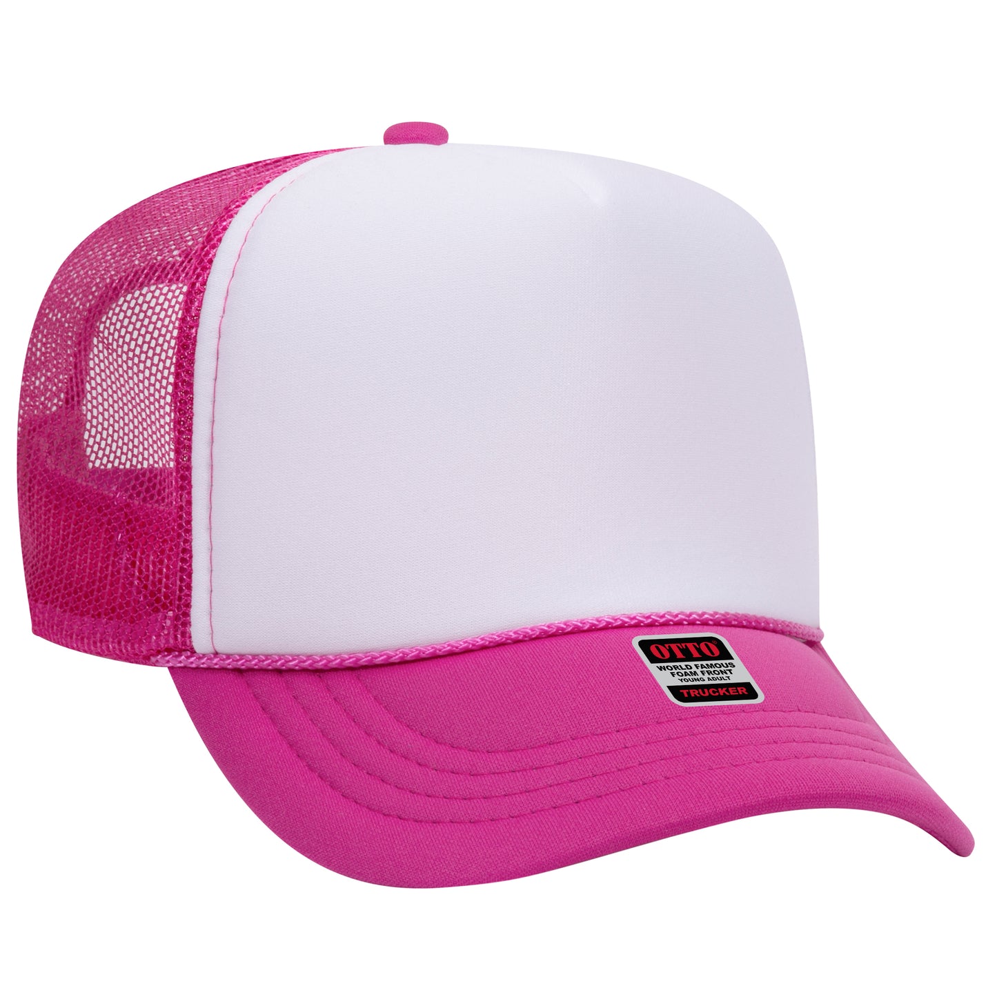 OTTO CAP 5 Panel High Crown Mesh Back Trucker Hat